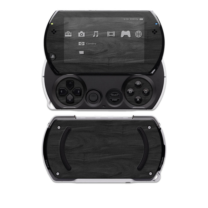 Black Woodgrain - Sony PSP Go Skin