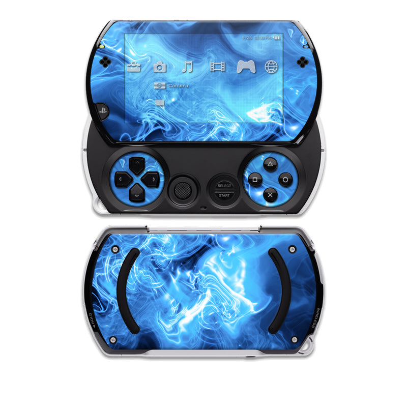 Blue Quantum Waves - Sony PSP Go Skin