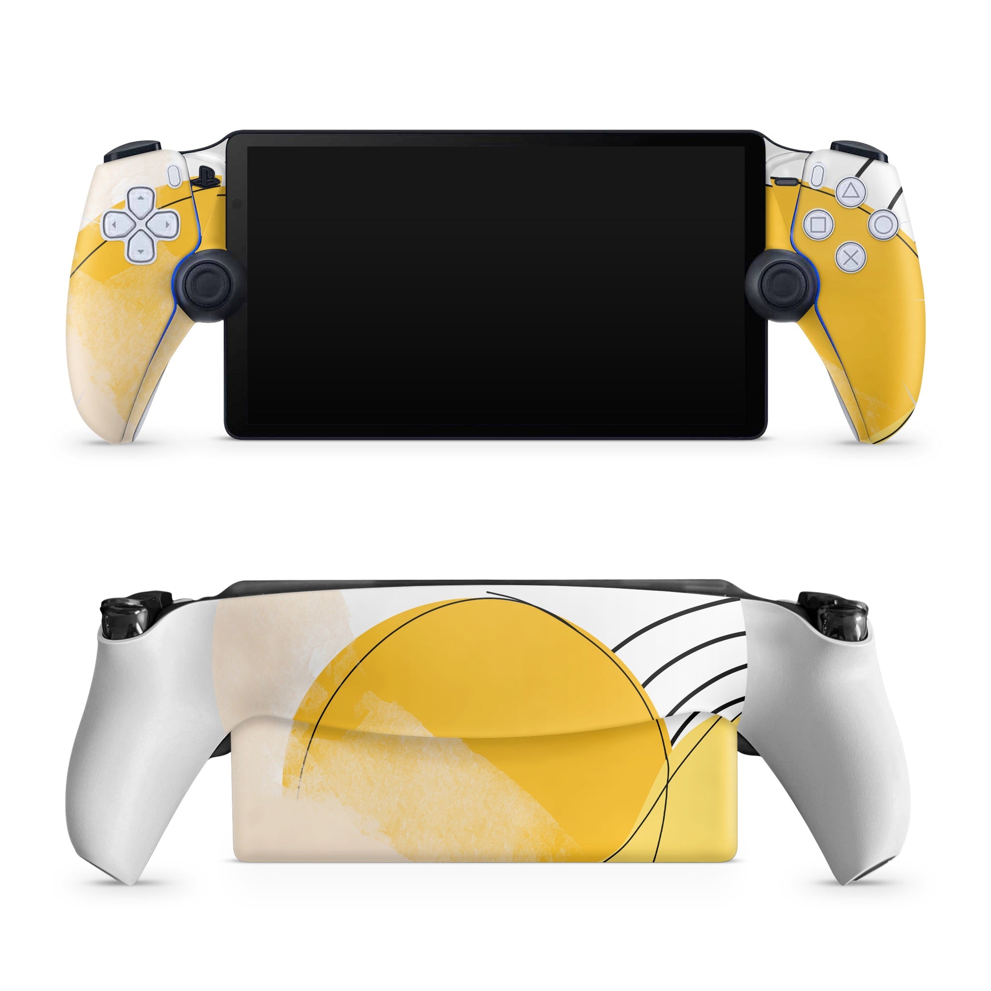 Abstract Yellow - Sony PlayStation Portal Skin