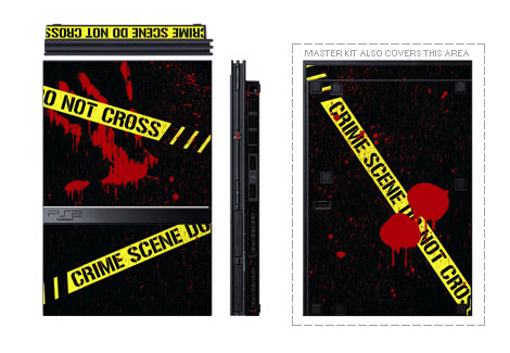 Sony PS2 Slim Skin - Crime Scene