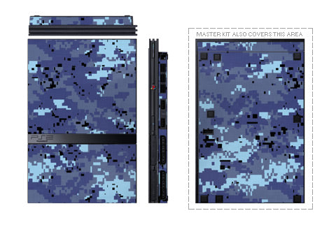 Sony PS2 Slim Skin - Digital Sky Camo
