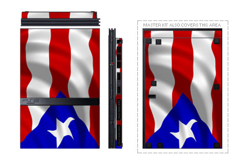Sony PS2 Slim Skin - Puerto Rican Flag