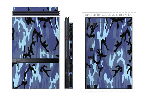 Sony PS2 Slim Skin - Sky Camo
