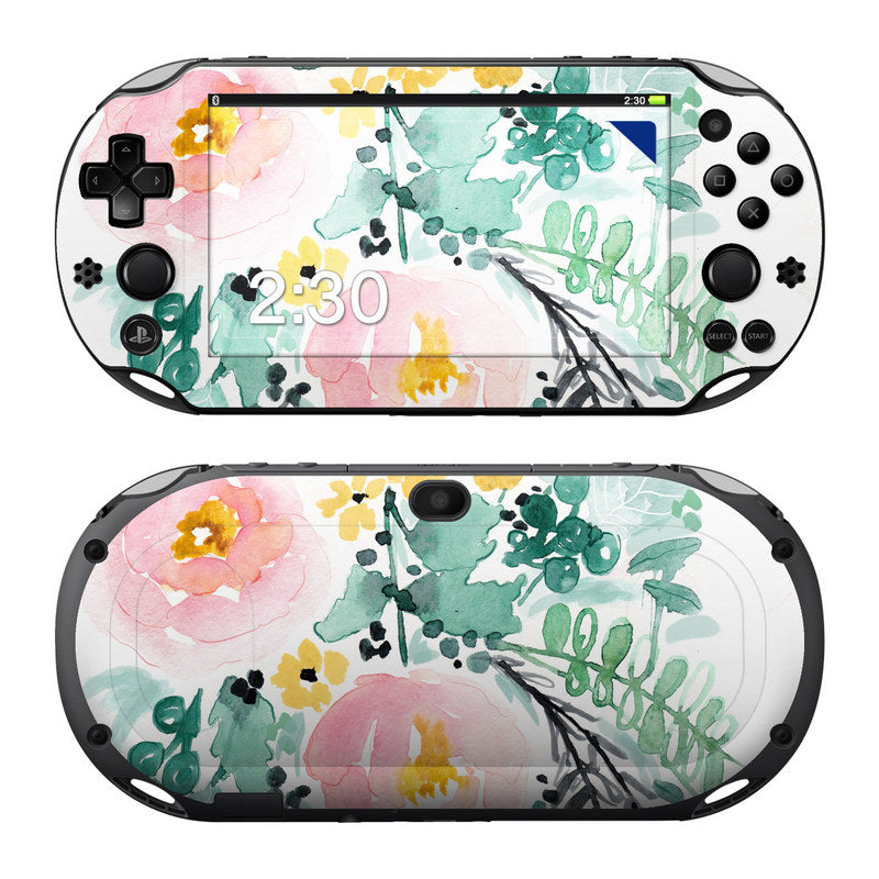 Blushed Flowers - Sony PS Vita 2000 Skin