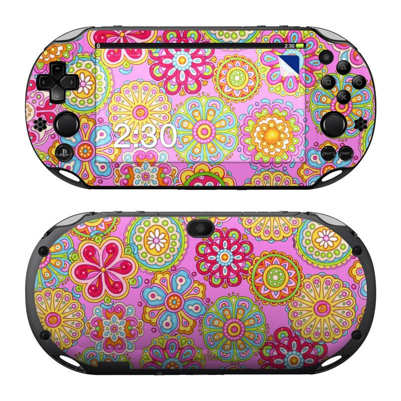 Bright Flowers - Sony PS Vita 2000 Skin