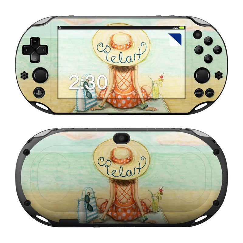 Relaxing on Beach - Sony PS Vita 2000 Skin