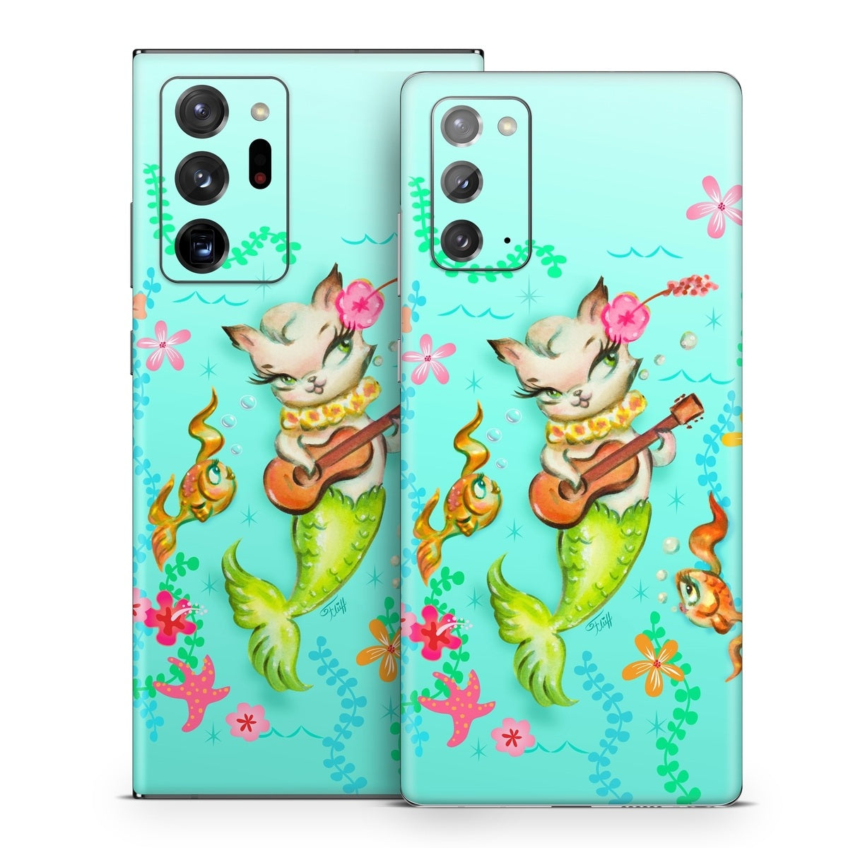 Merkitten with Ukelele - Samsung Galaxy Note 20 Skin