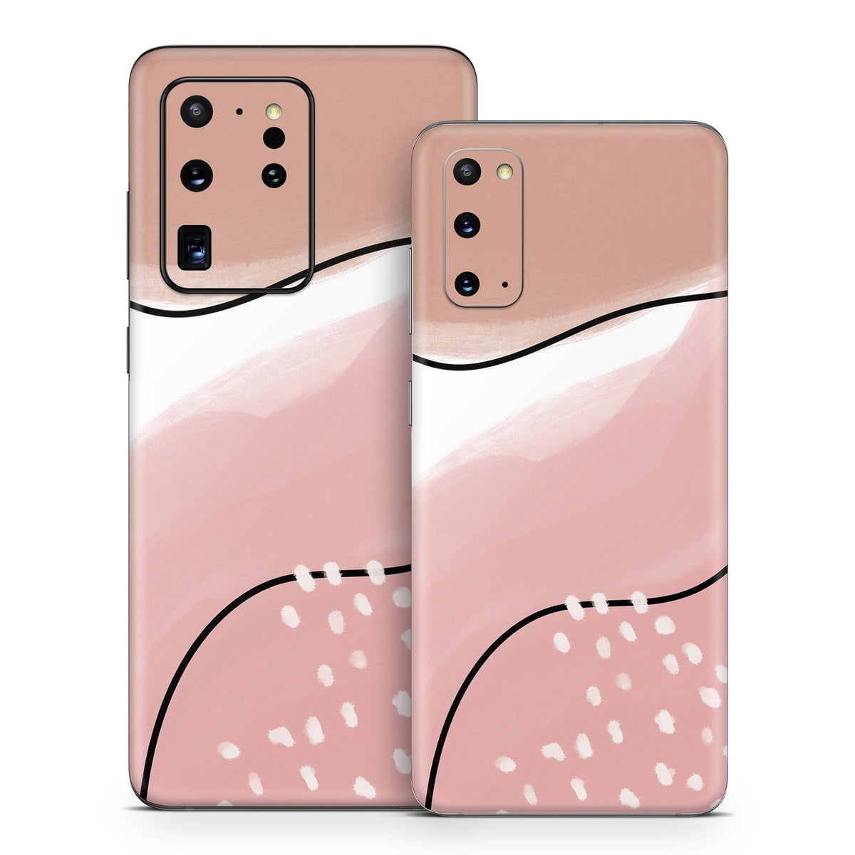 Abstract Pink and Brown - Samsung Galaxy S20 Skin