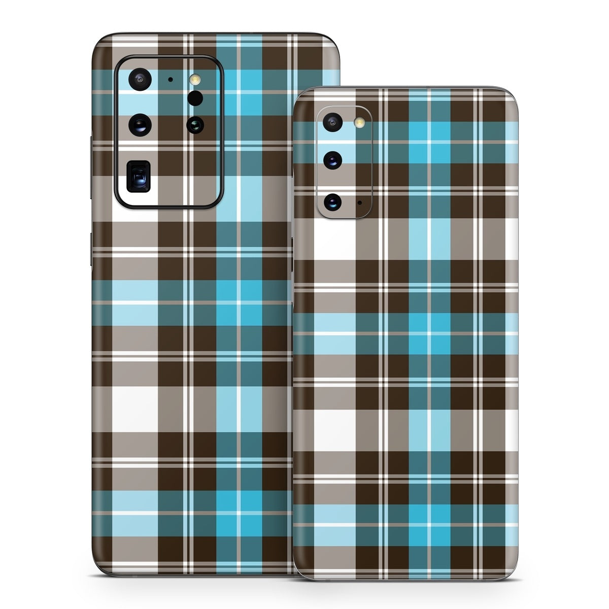 Turquoise Plaid - Samsung Galaxy S20 Skin