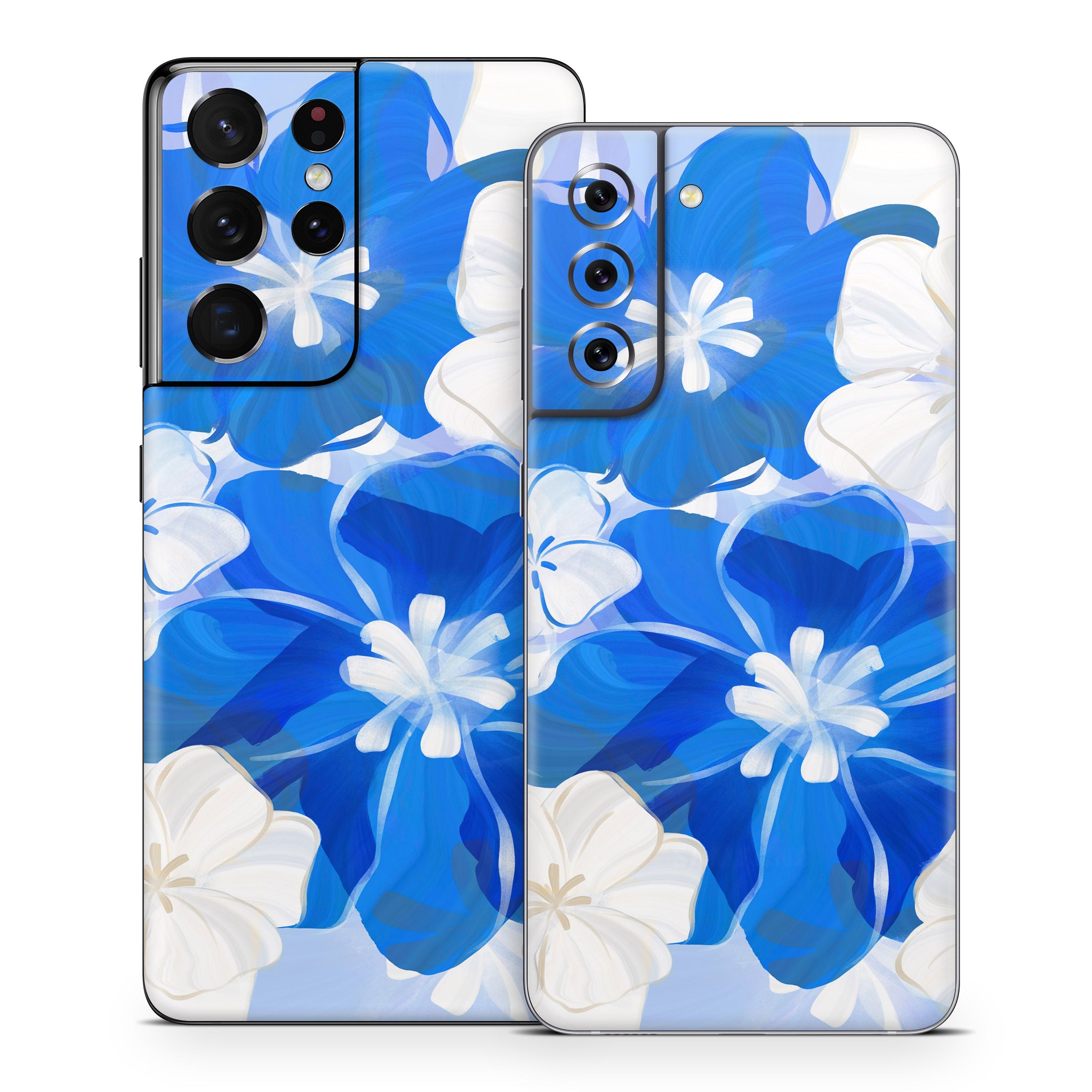 Blue Flowers - Samsung Galaxy S21 Skin