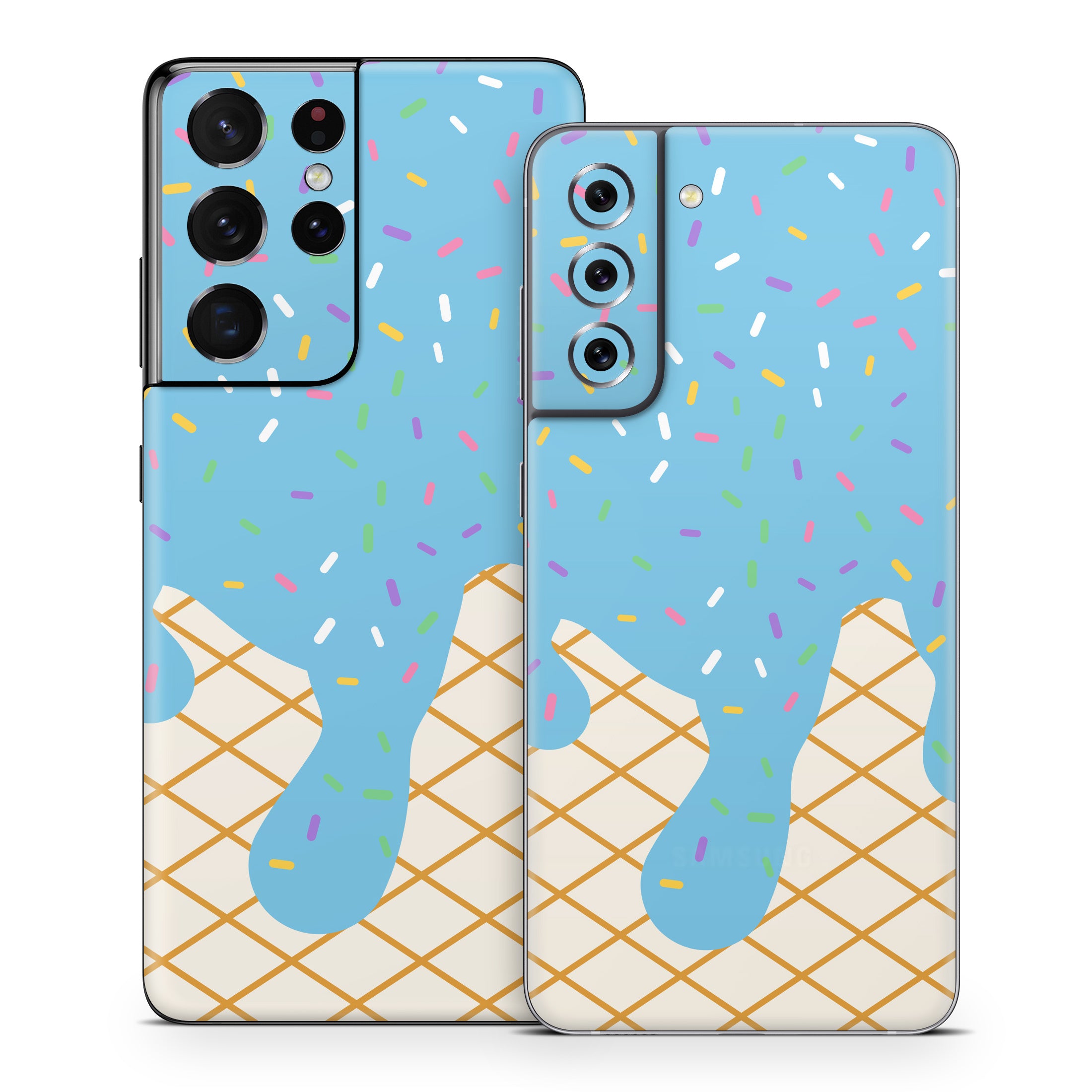 Cotton Candy Ice Cream Drip - Samsung Galaxy S21 Skin