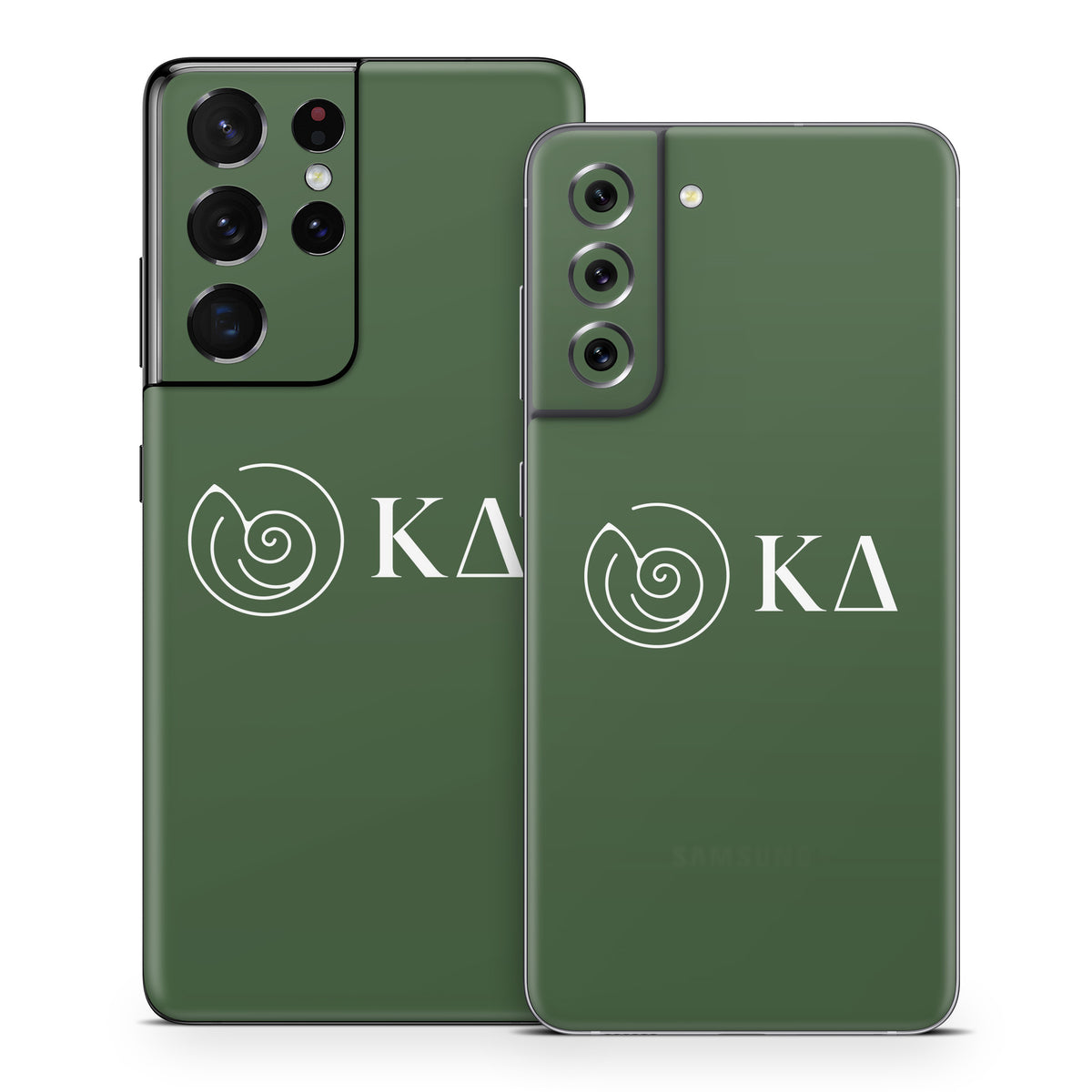 Kappa Delta Greek Letters Dark Olive - Samsung Galaxy S21 Skin