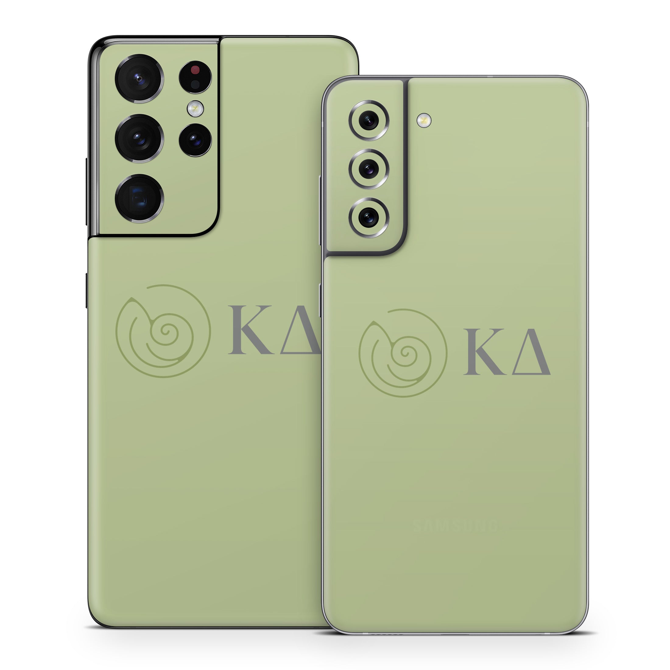 Kappa Delta Greek Letters Light Olive - Samsung Galaxy S21 Skin