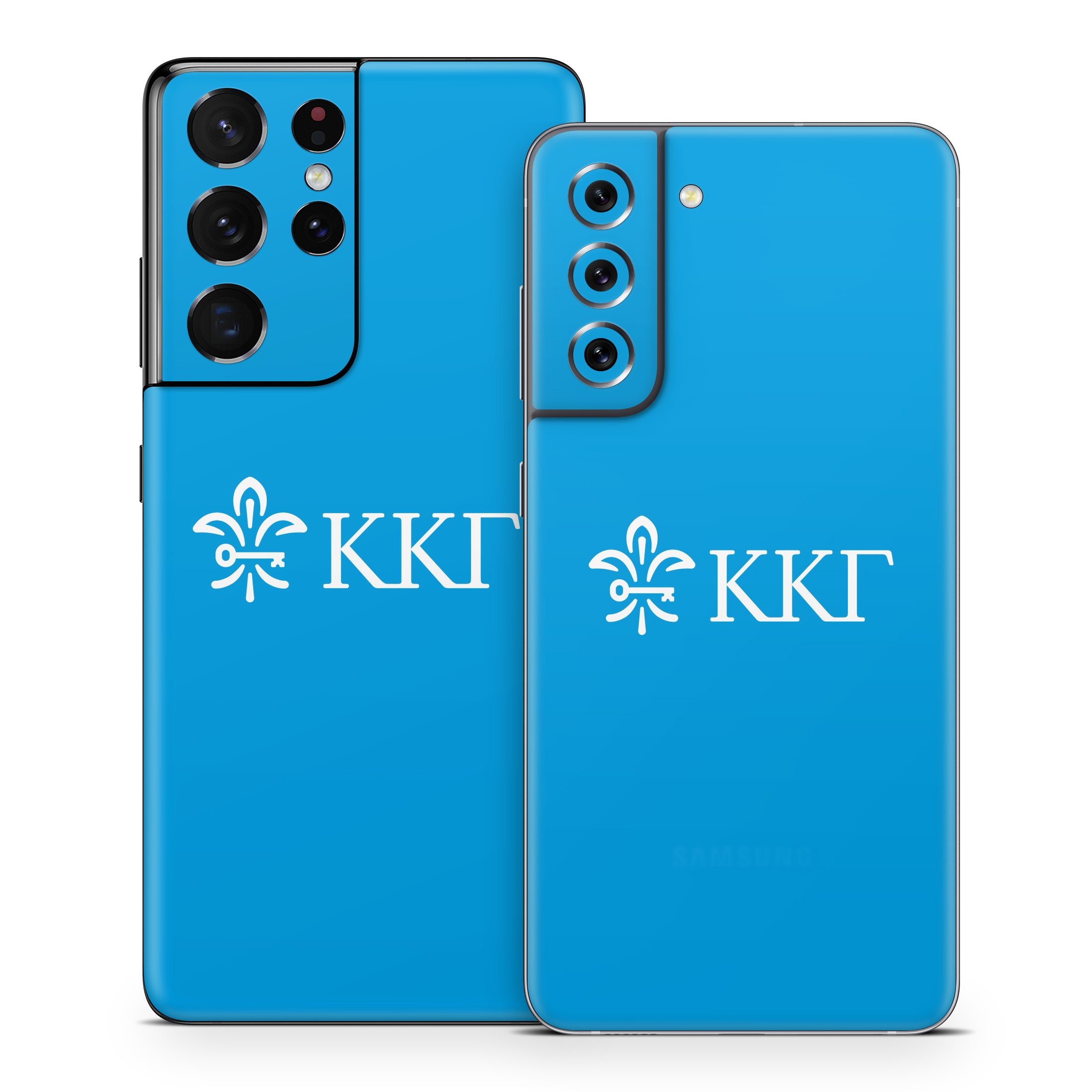 Kappa Kappa Gamma Letterkey Horizontal Gamma Blue - Samsung Galaxy S21 Skin