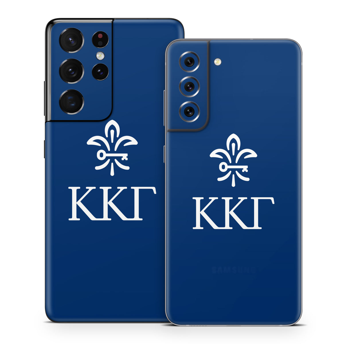 Kappa Kappa Gamma Letterkey Vertical Kappa Blue - Samsung Galaxy S21 Skin