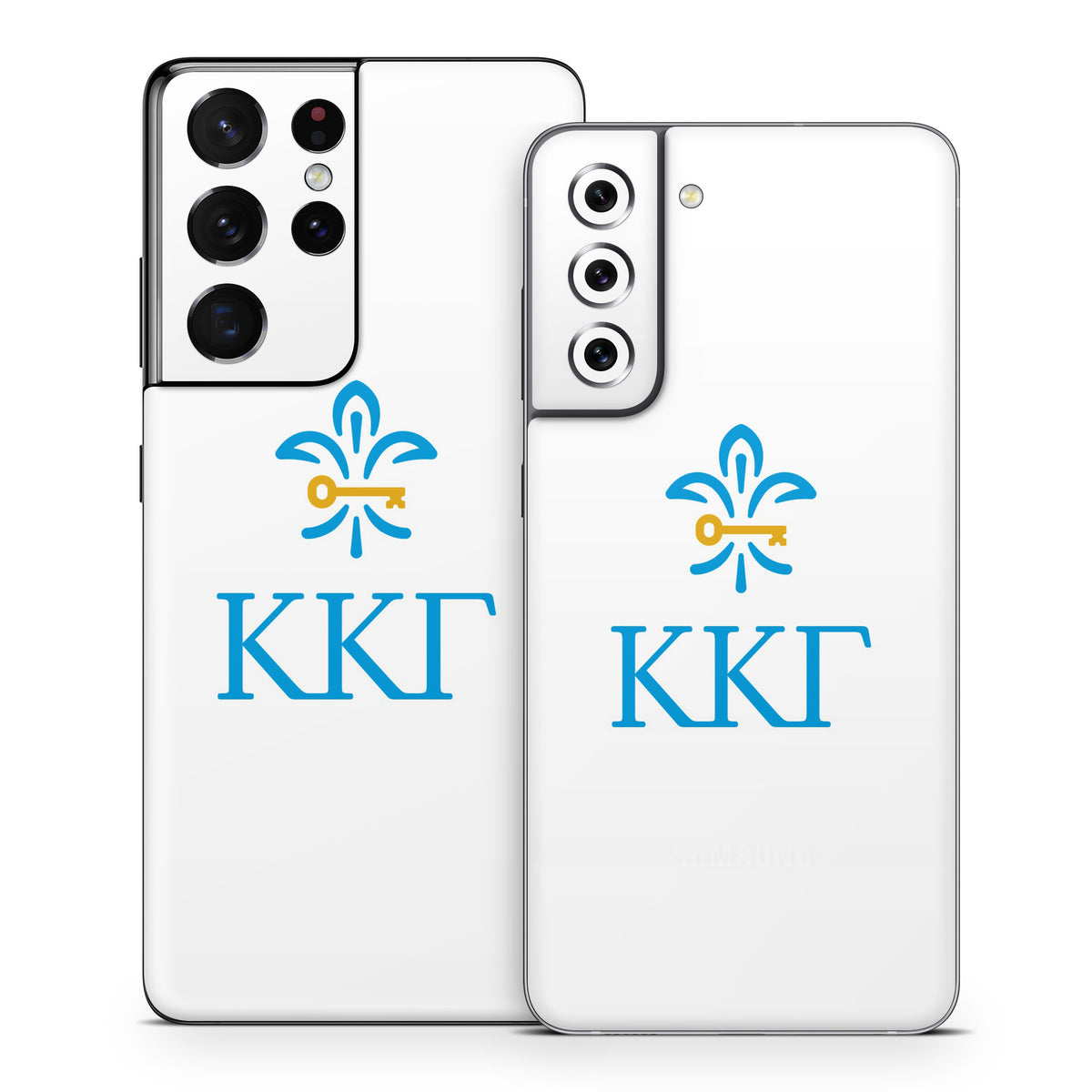 Kappa Kappa Gamma Letterkey Vertical White - Samsung Galaxy S21 Skin