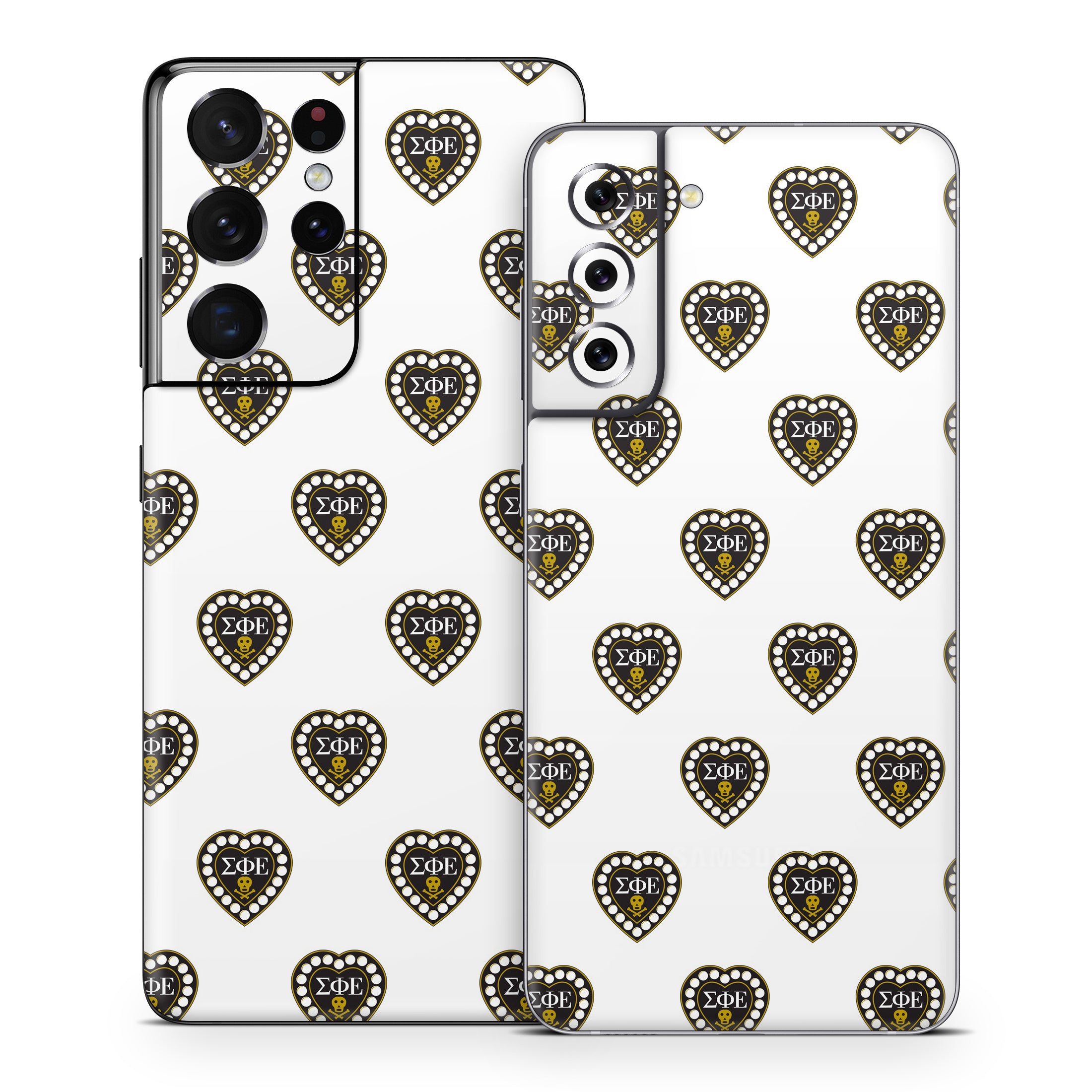Sigma Phi Epsilon Badge Pattern White - Samsung Galaxy S21 Skin