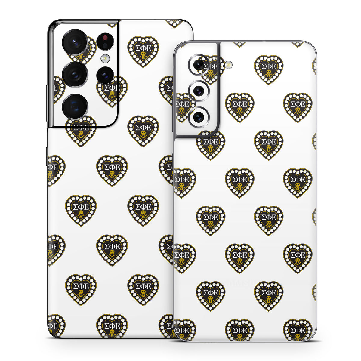Sigma Phi Epsilon Badge Pattern White - Samsung Galaxy S21 Skin