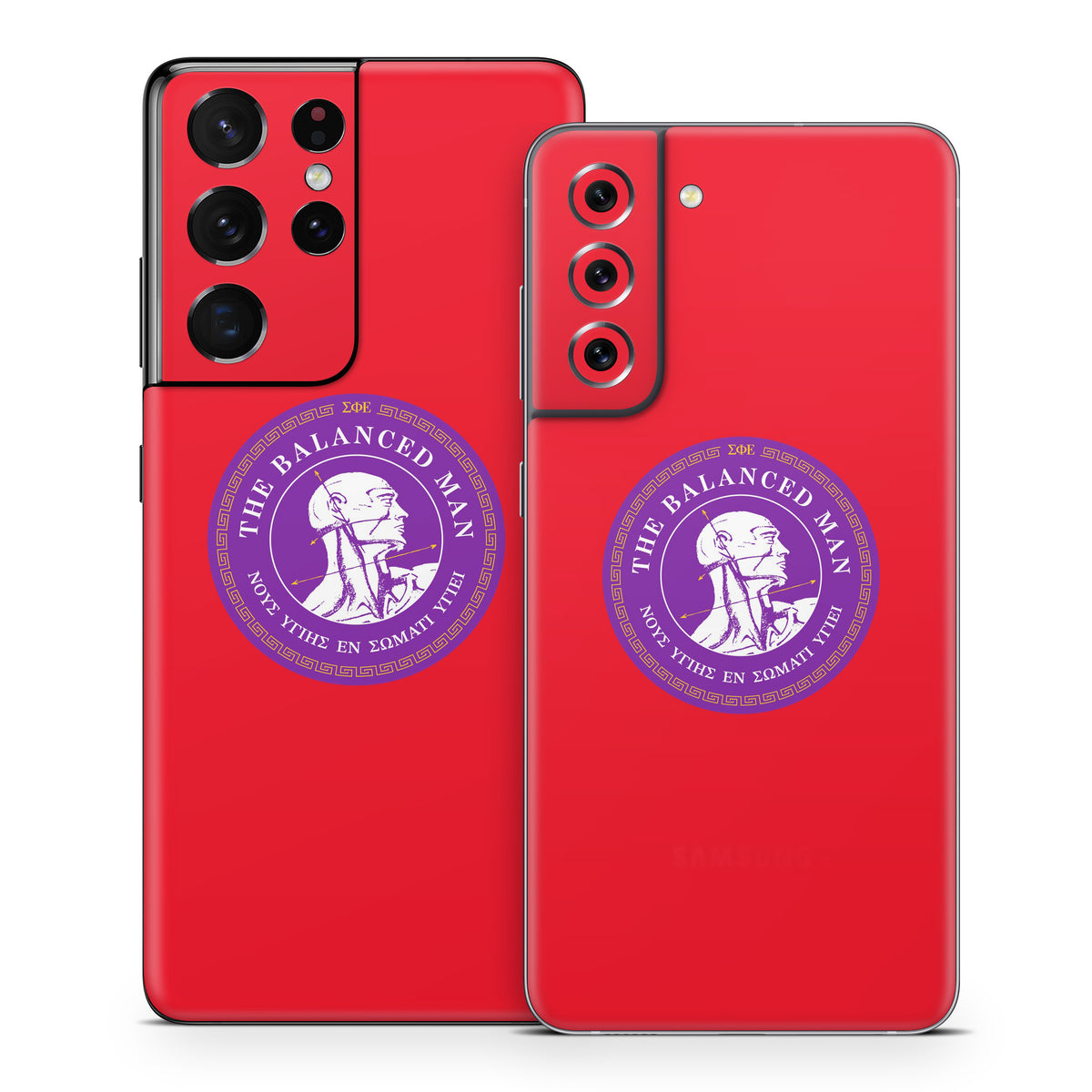 Sigma Phi Epsilon Balanced Man Red - Samsung Galaxy S21 Skin