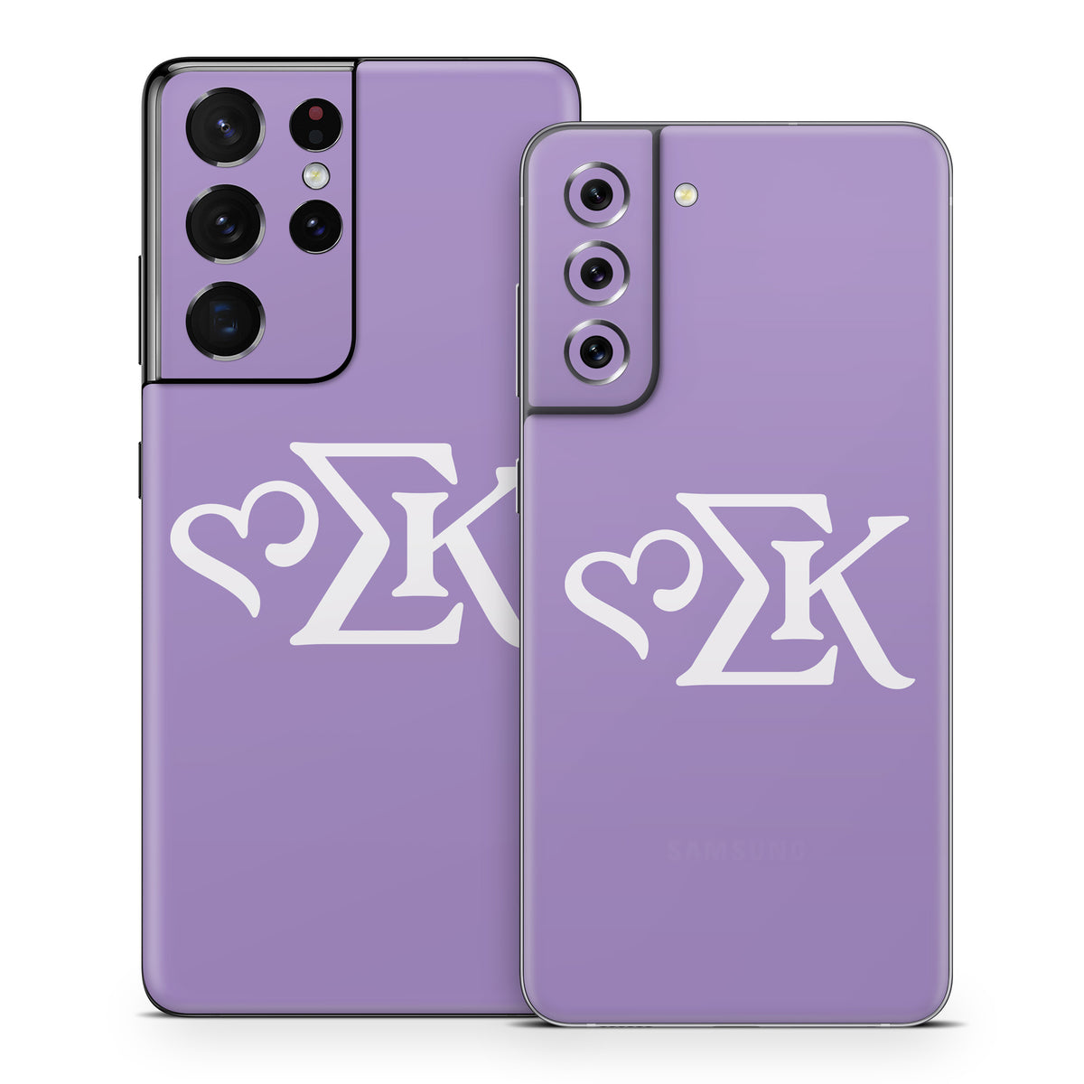 Sigma Kappa Greek Letters Dove Love on Legacy Lavender - Samsung Galaxy S21 Skin