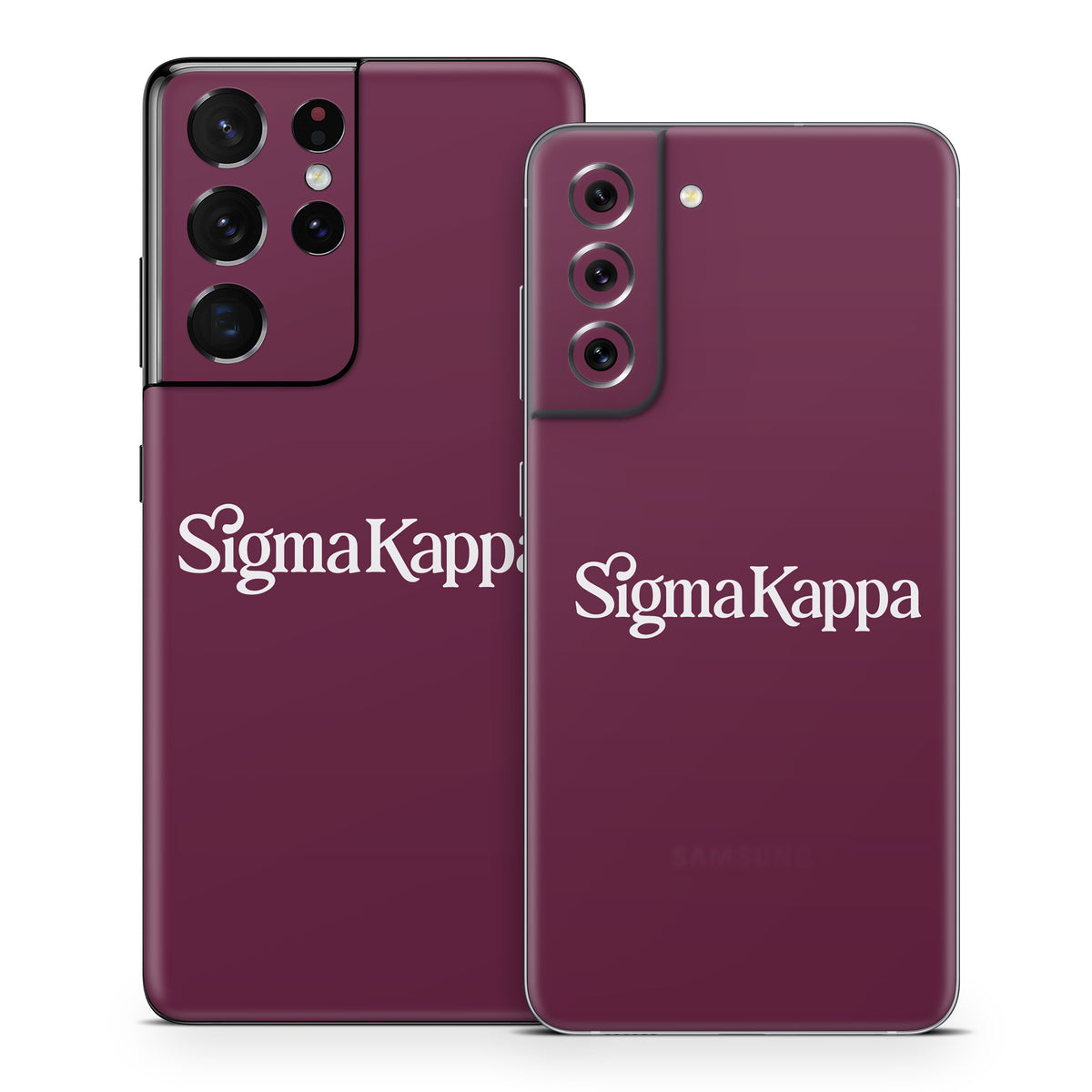 Sigma Kappa Primary Logo Dove Love on Mary Maroon - Samsung Galaxy S21 Skin