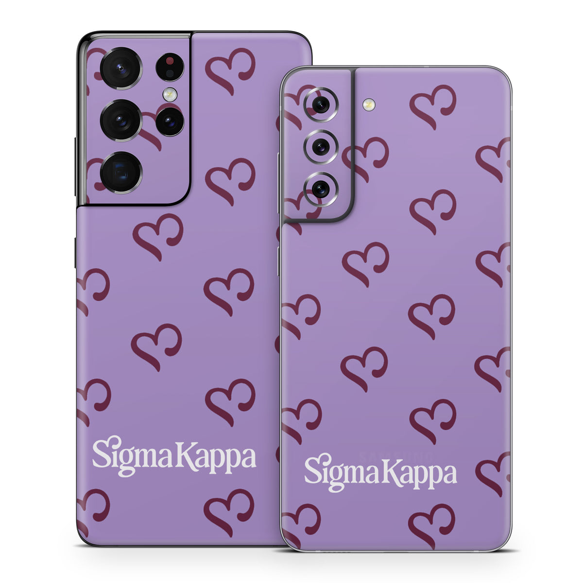 Sigma Kappa Hearts Pattern - Samsung Galaxy S21 Skin