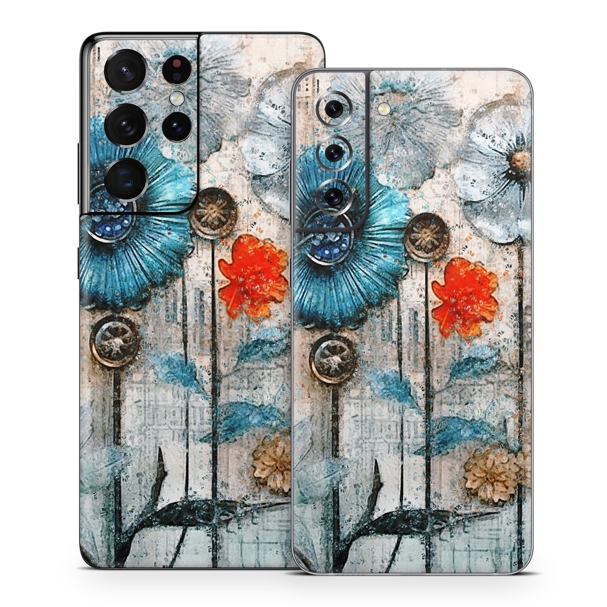 Steampunk Flowers - Samsung Galaxy S21 Skin