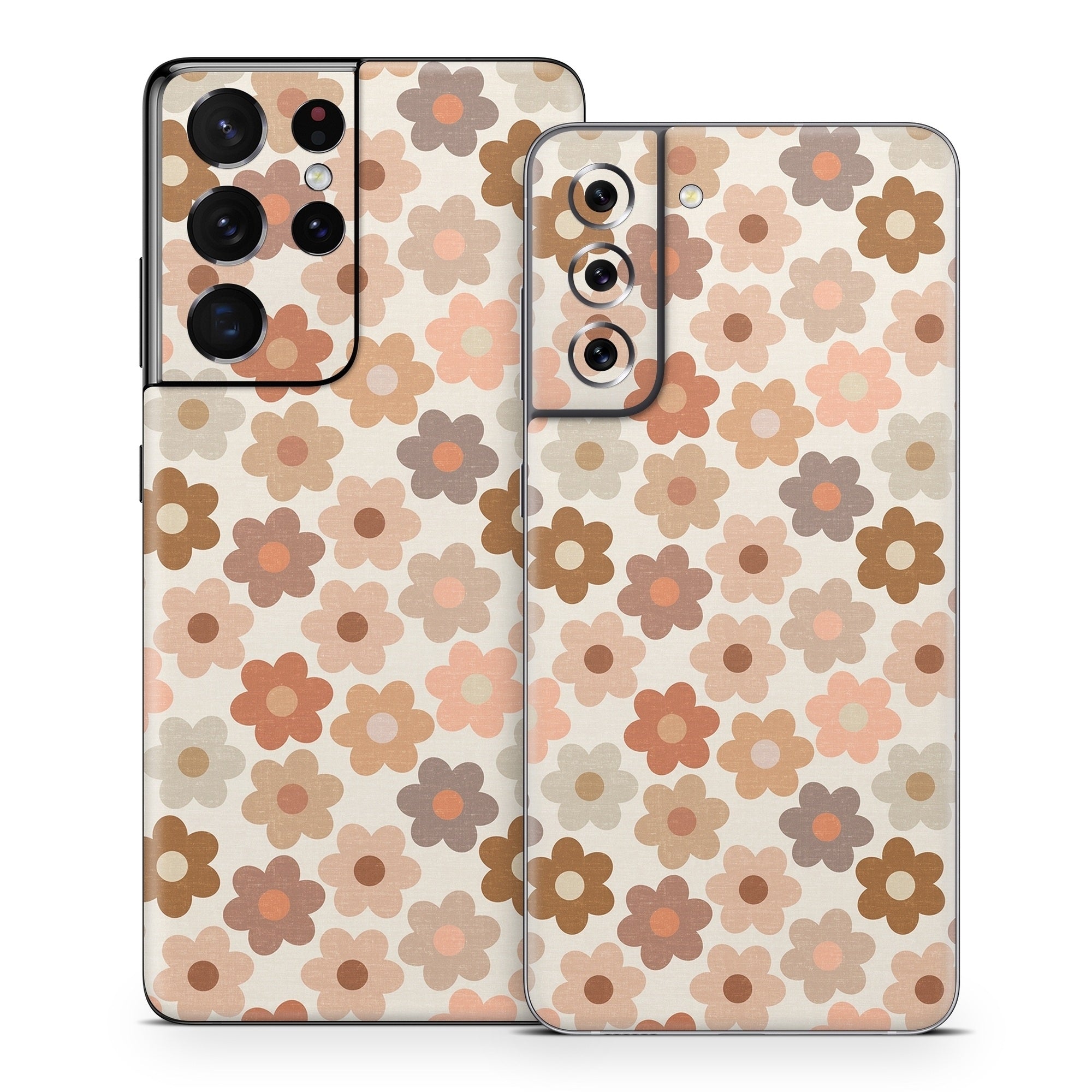 Terracotta Daisies - Samsung Galaxy S21 Skin
