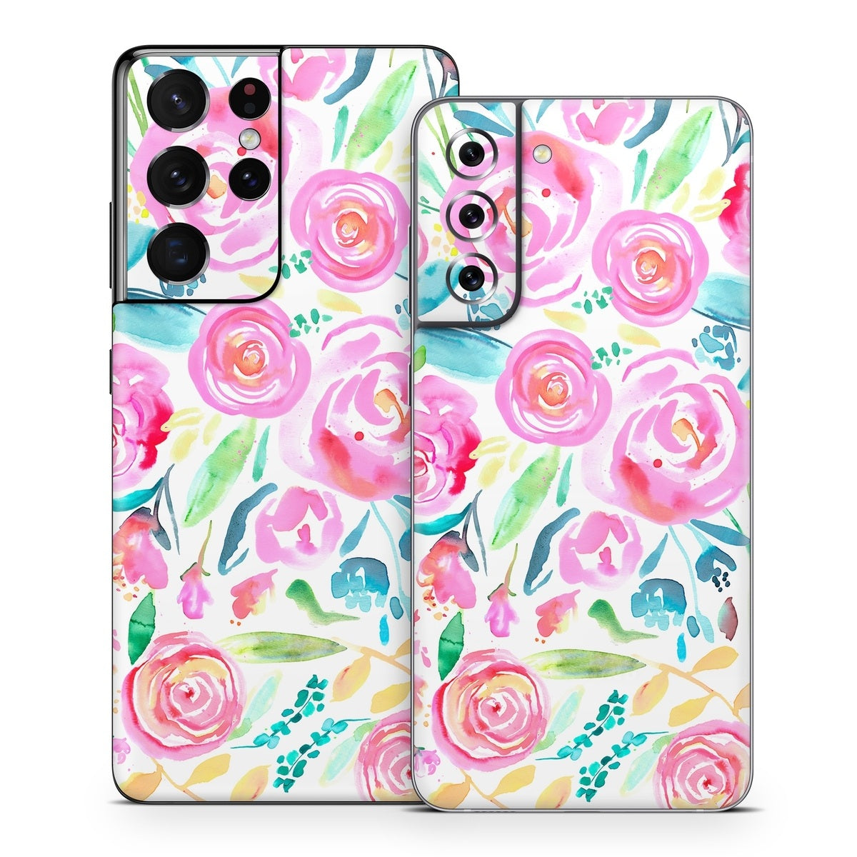 Watercolor Roses - Samsung Galaxy S21 Skin