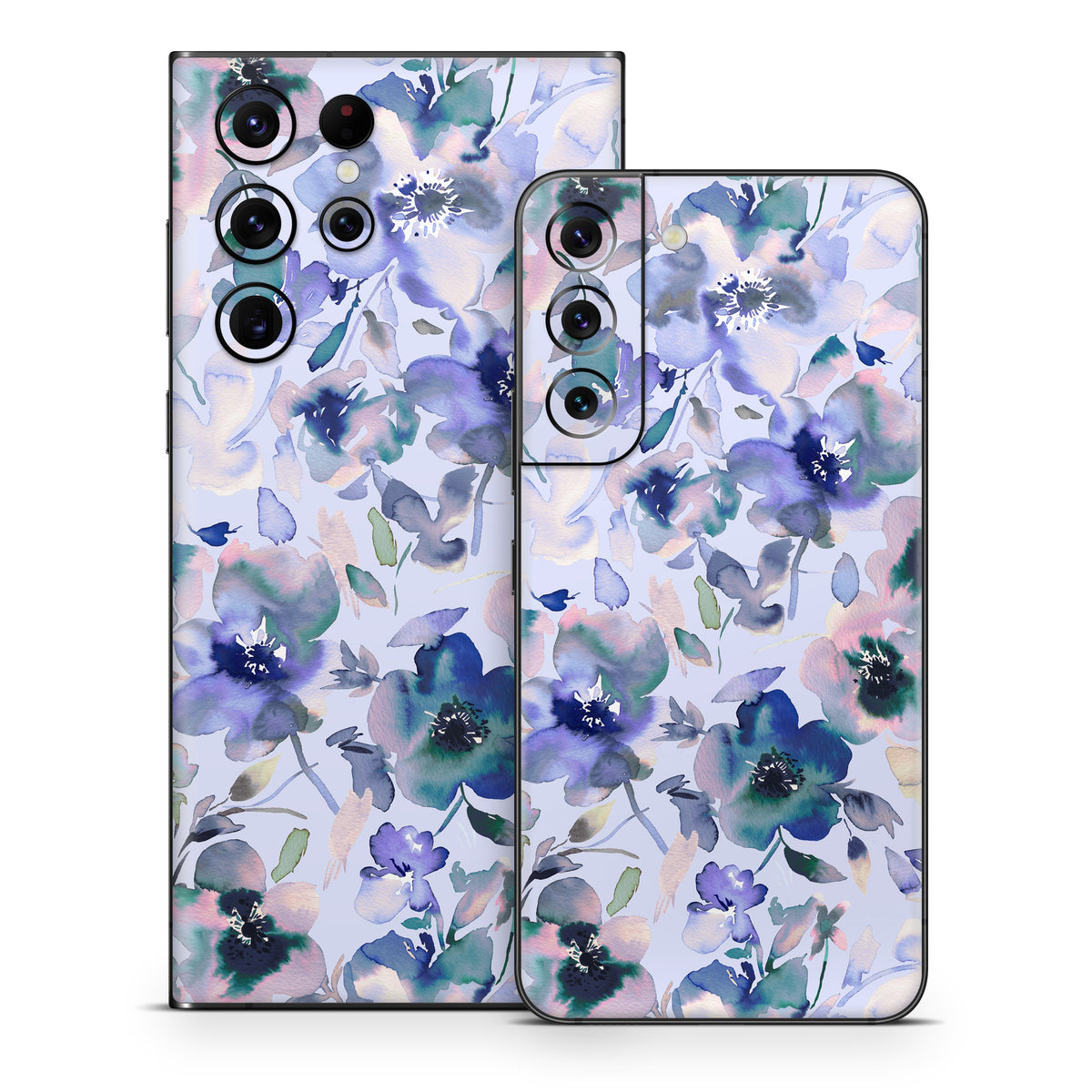 Aquatic Artistic Flowers - Samsung Galaxy S22 Skin
