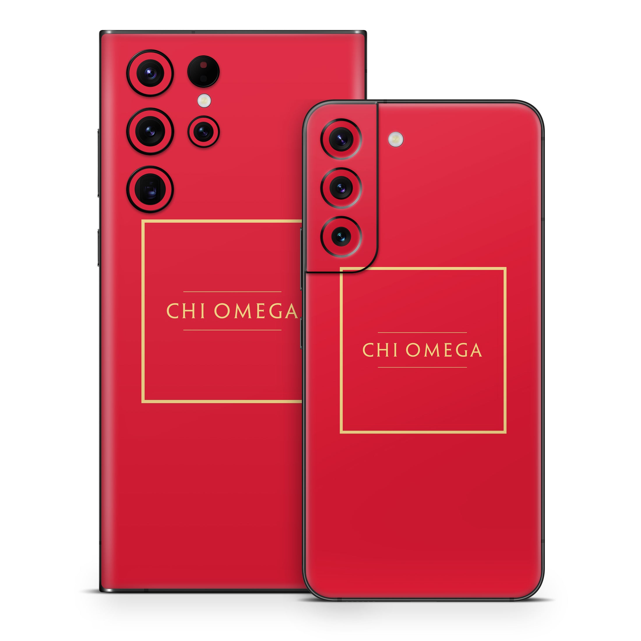 Chi Omega Cardinal with Border - Samsung Galaxy S22 Skin