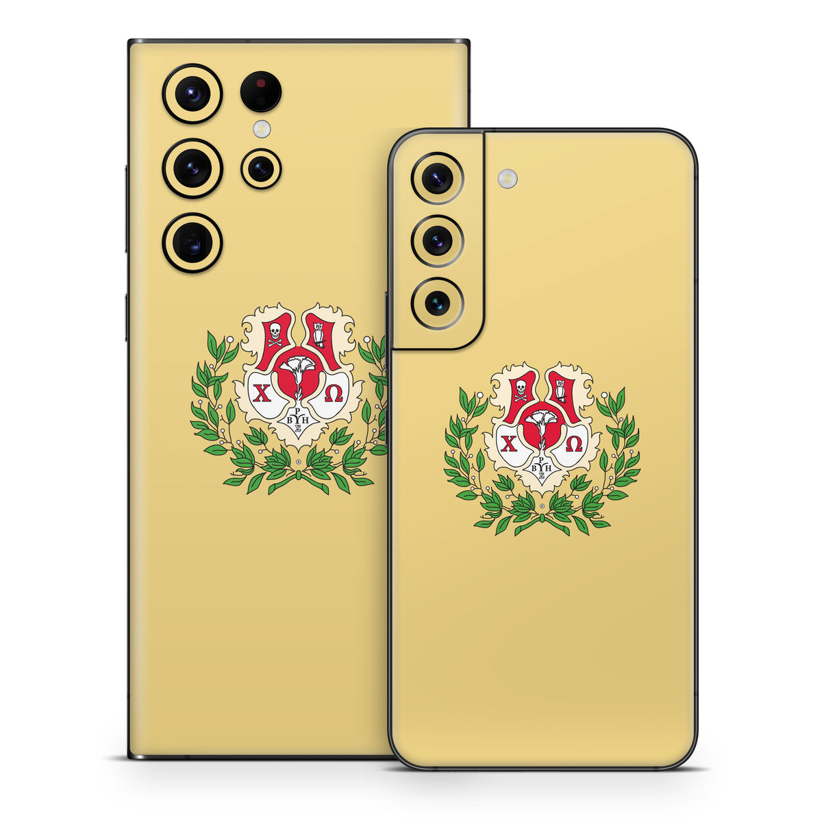 Chi Omega Crest Straw - Samsung Galaxy S22 Skin