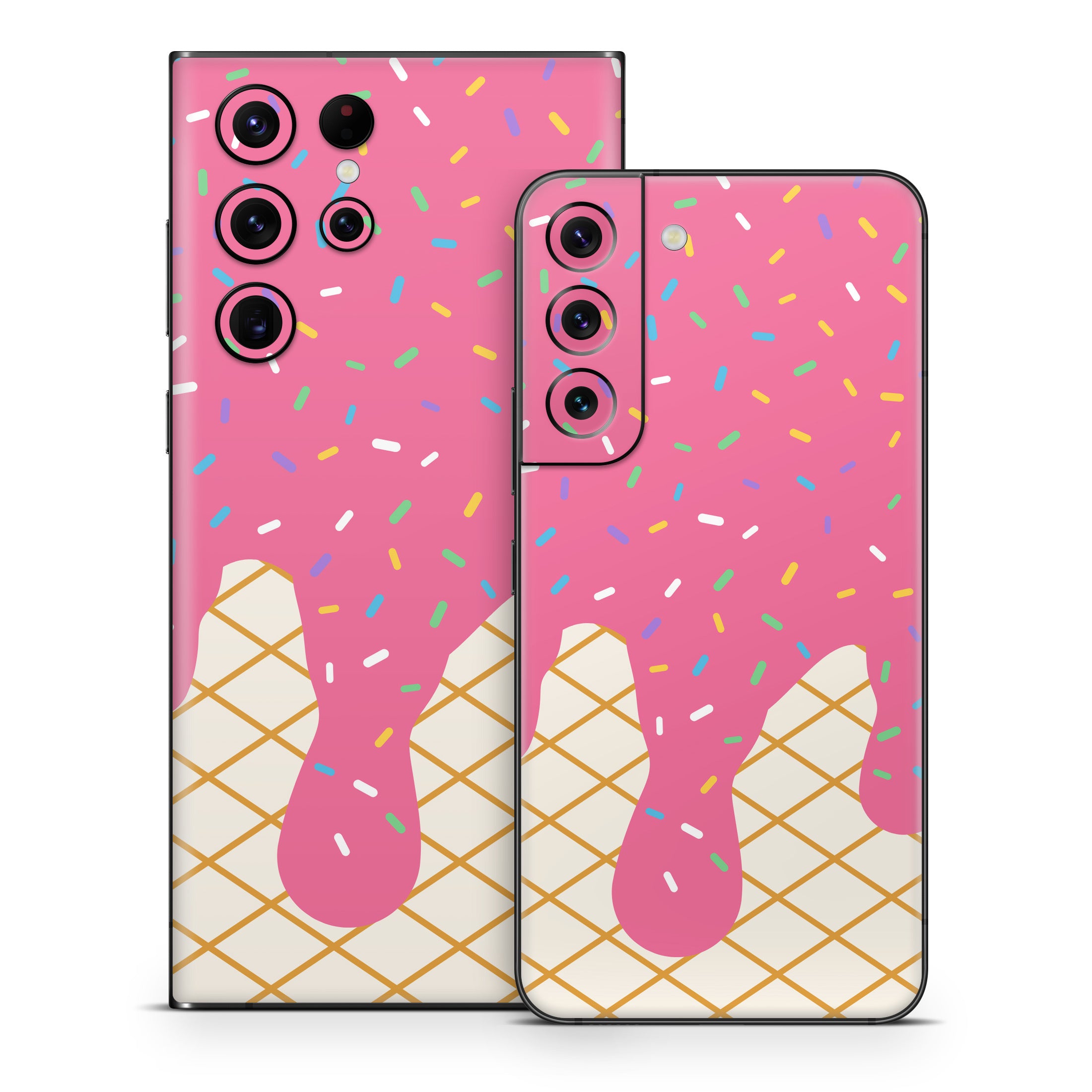 Strawberry Ice Cream Drip - Samsung Galaxy S22 Skin