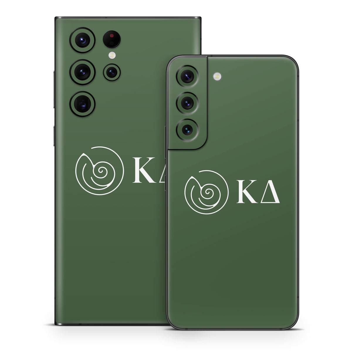 Kappa Delta Greek Letters Dark Olive - Samsung Galaxy S22 Skin