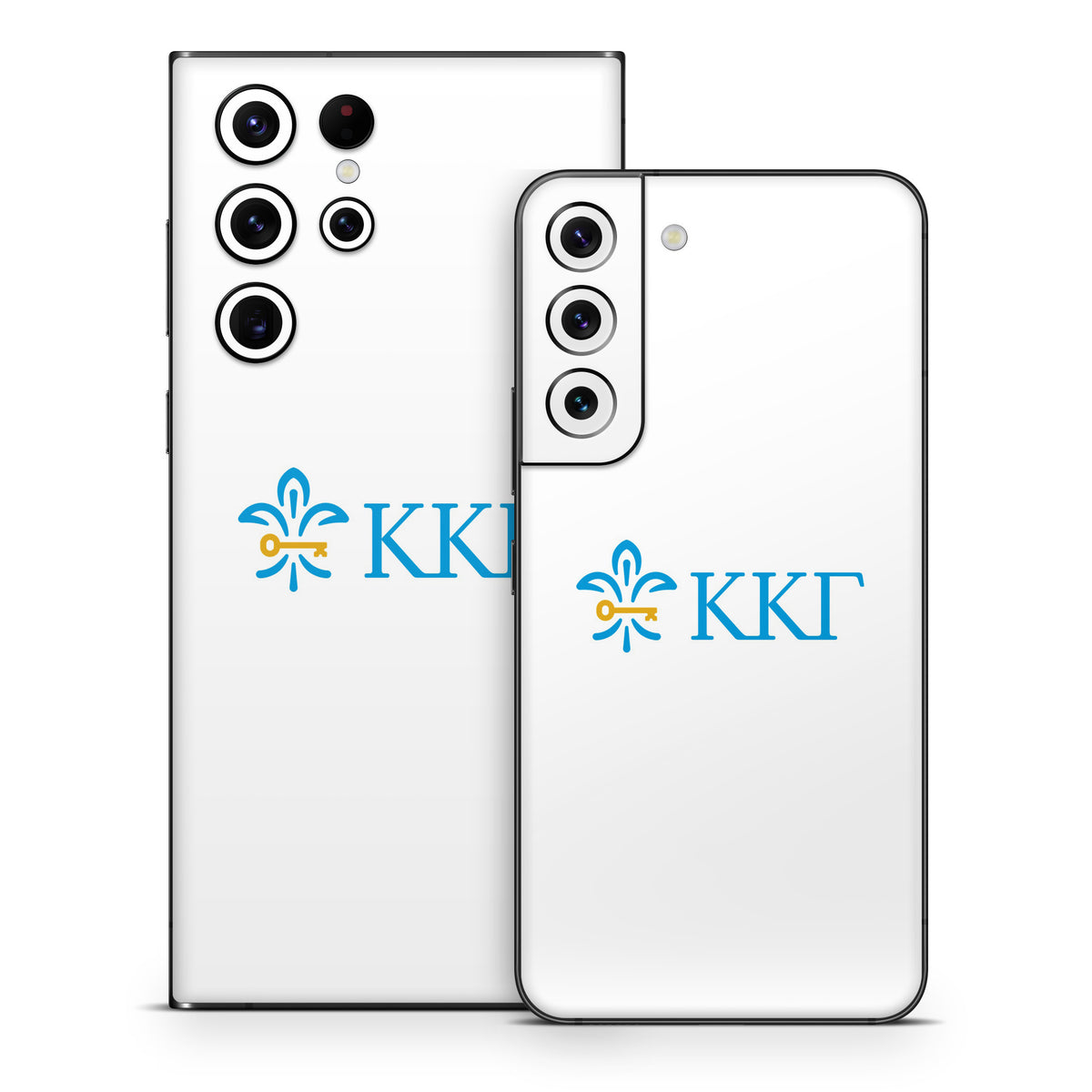 Kappa Kappa Gamma Letterkey Horizontal White - Samsung Galaxy S22 Skin