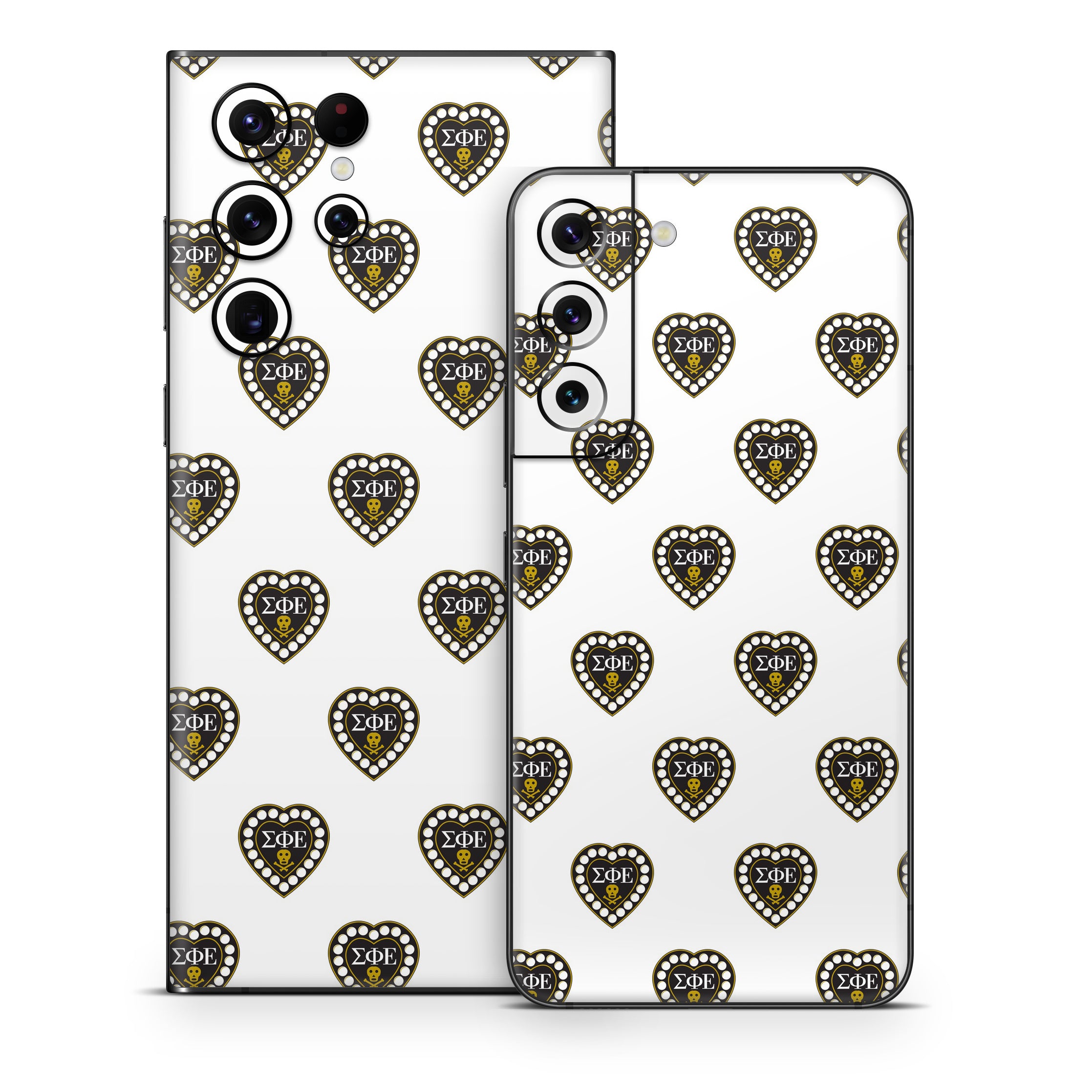 Sigma Phi Epsilon Badge Pattern White - Samsung Galaxy S22 Skin