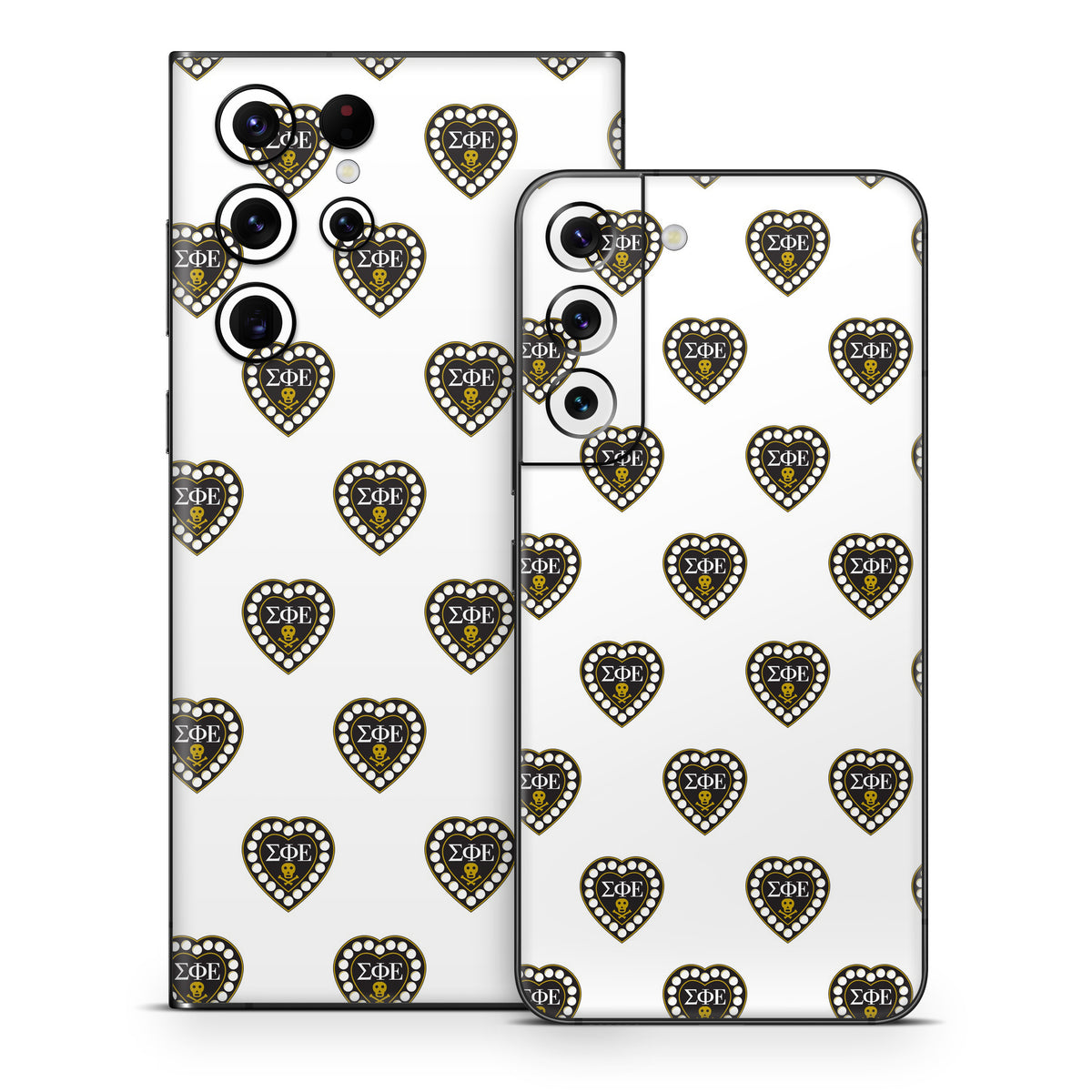 Sigma Phi Epsilon Badge Pattern White - Samsung Galaxy S22 Skin