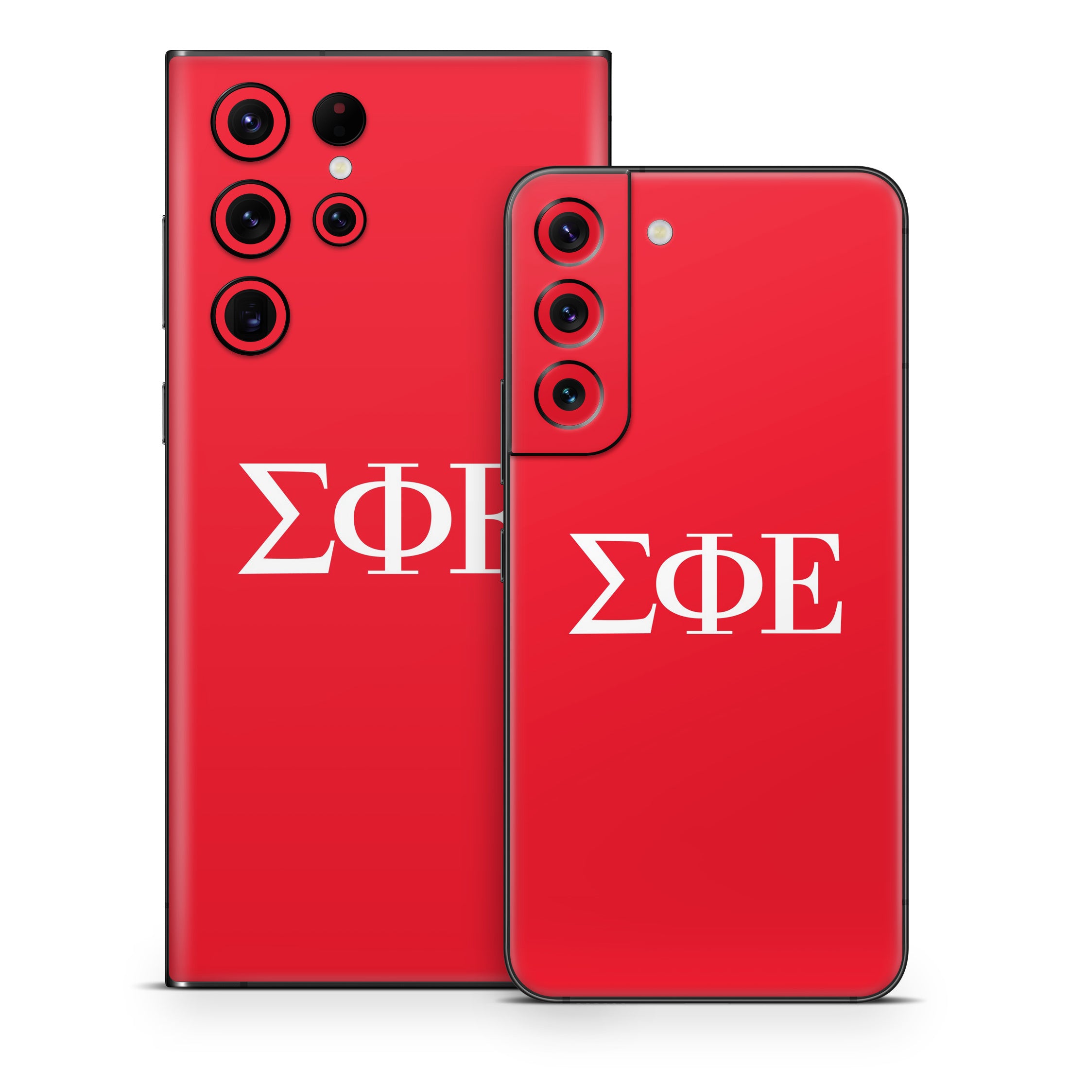 Sigma Phi Epsilon Greek Letters Red - Samsung Galaxy S22 Skin
