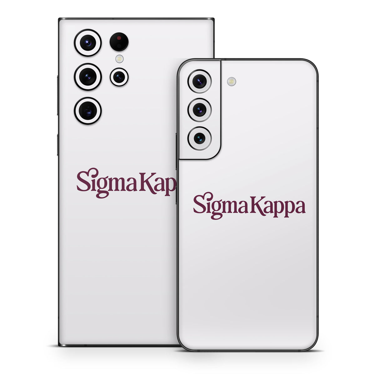 Sigma Kappa Primary Logo Mary Maroon on Dove Love - Samsung Galaxy S22 Skin