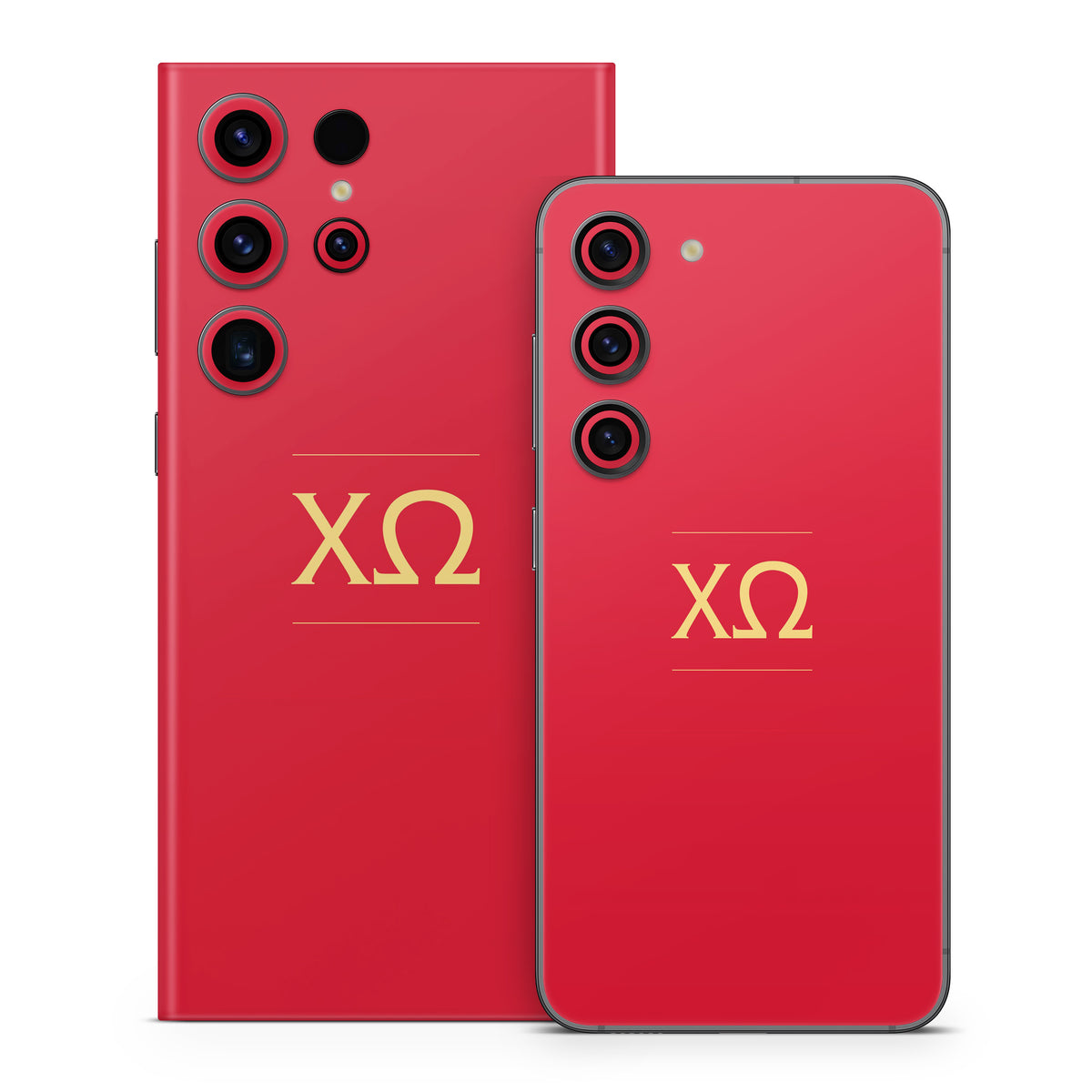 Chi Omega Letters Cardinal - Samsung Galaxy S23 Skin