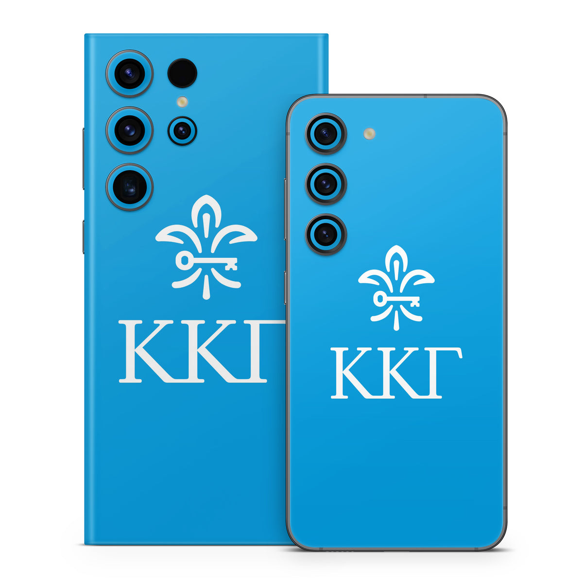Kappa Kappa Gamma Letterkey Vertical Gamma Blue - Samsung Galaxy S23 Skin
