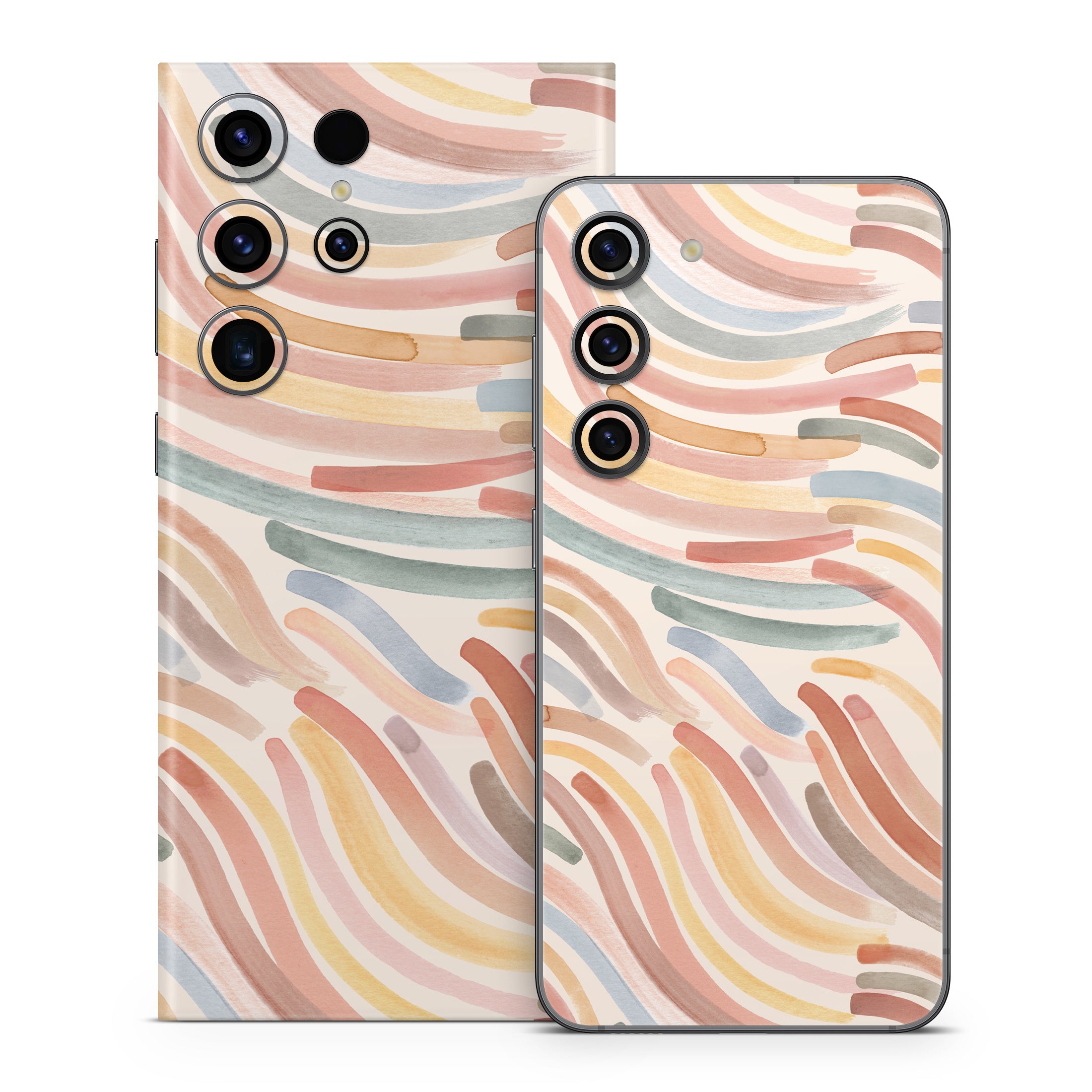 Terracotta Brushstroke Waves - Samsung Galaxy S23 Skin