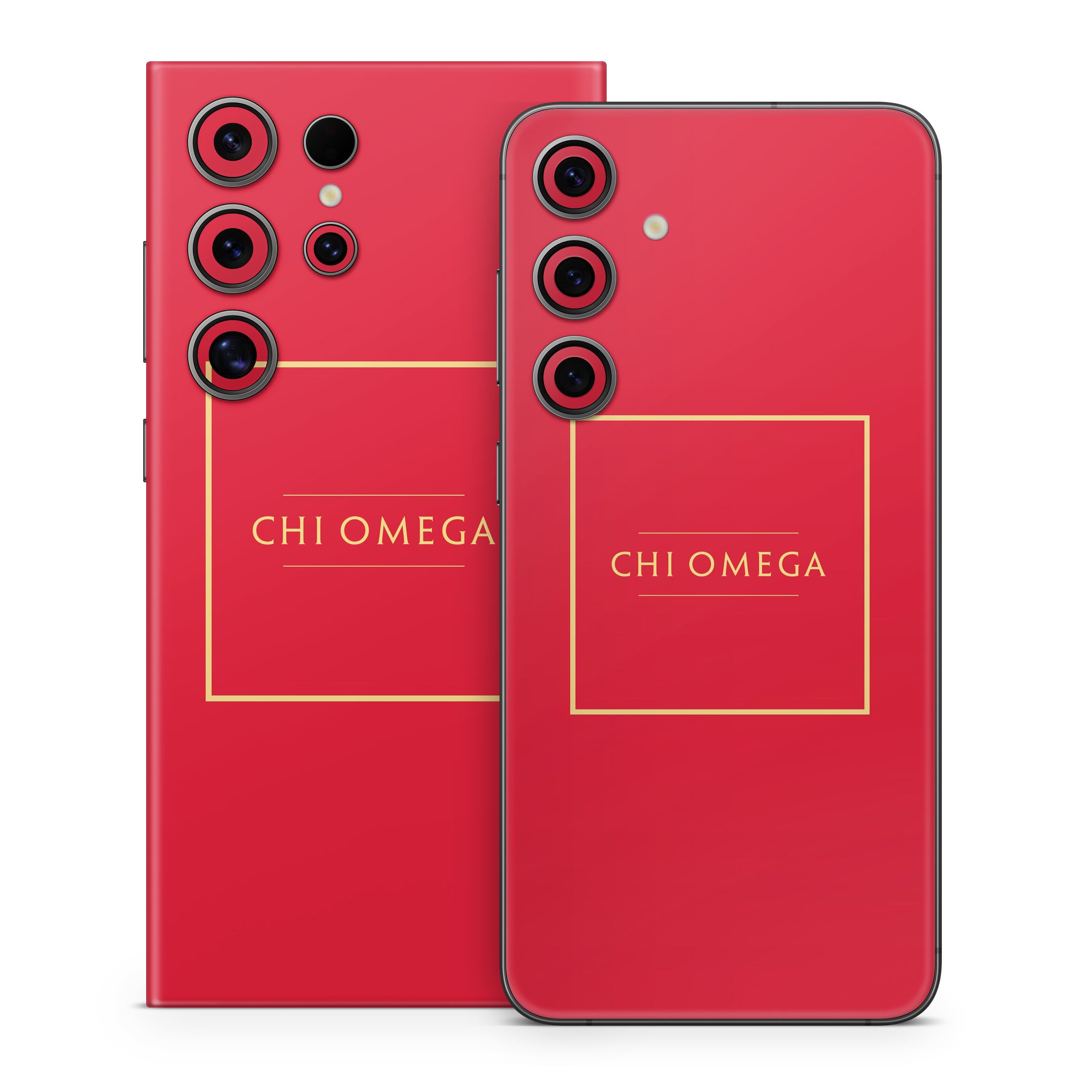 Chi Omega Cardinal with Border - Samsung Galaxy S24 Skin