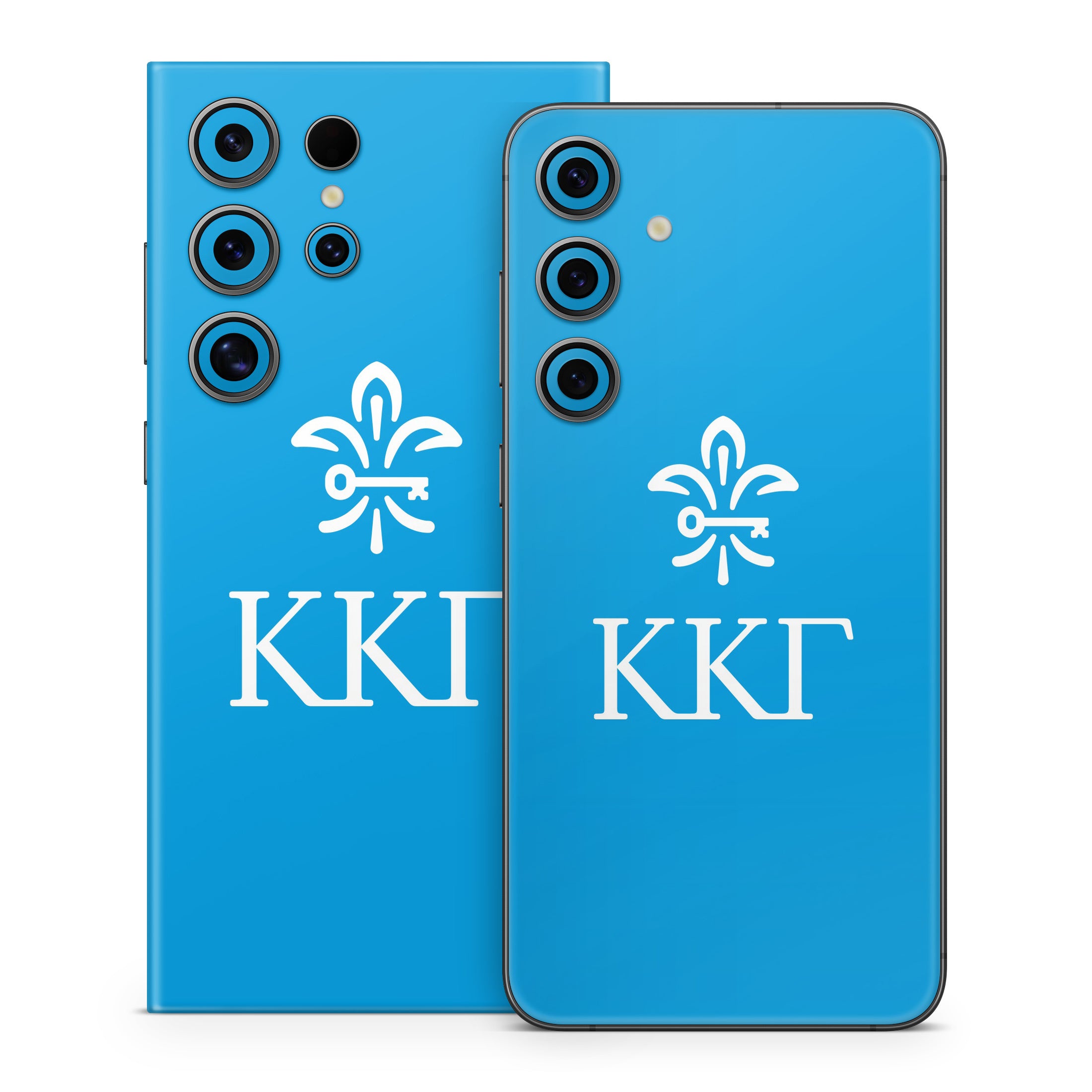 Kappa Kappa Gamma Letterkey Vertical Gamma Blue - Samsung Galaxy S24 Skin