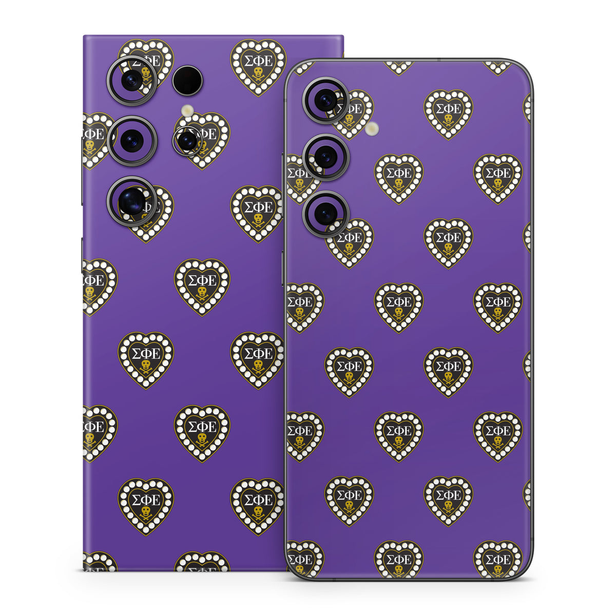 Sigma Phi Epsilon Badge Pattern Purple - Samsung Galaxy S24 Skin