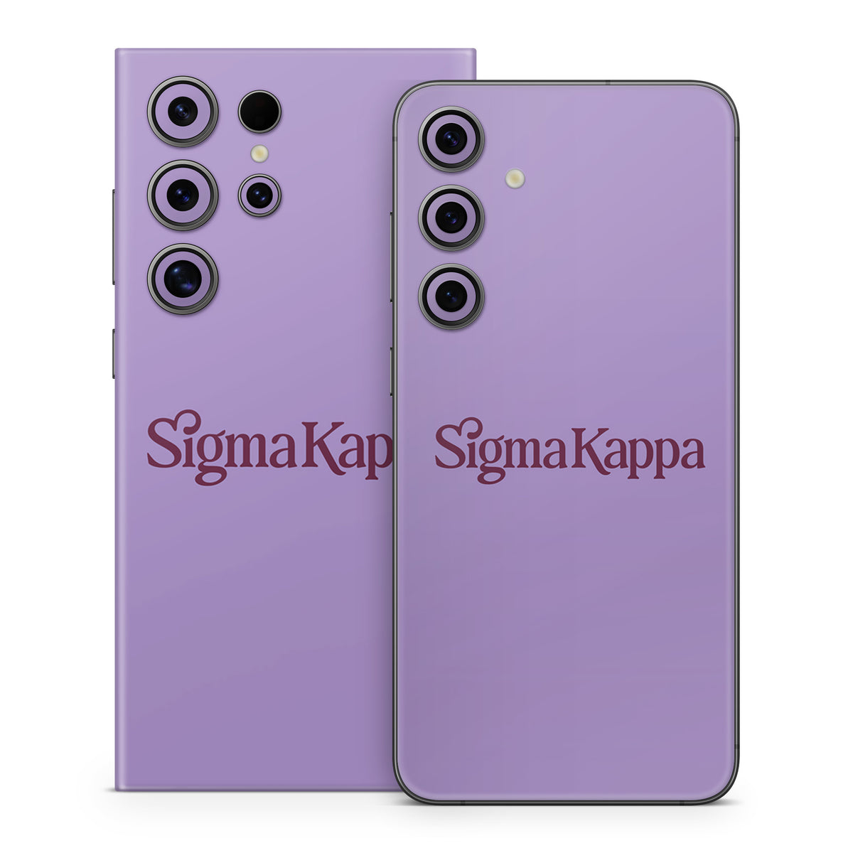 Sigma Kappa Primary Logo Mary Maroon on Legacy Lavender - Samsung Galaxy S24 Skin