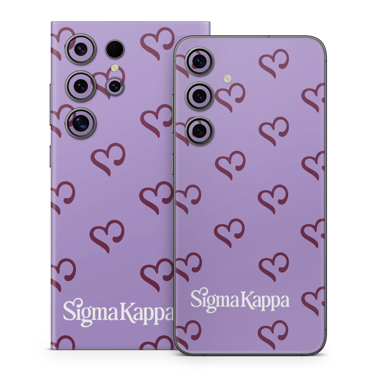 Sigma Kappa Hearts Pattern - Samsung Galaxy S24 Skin