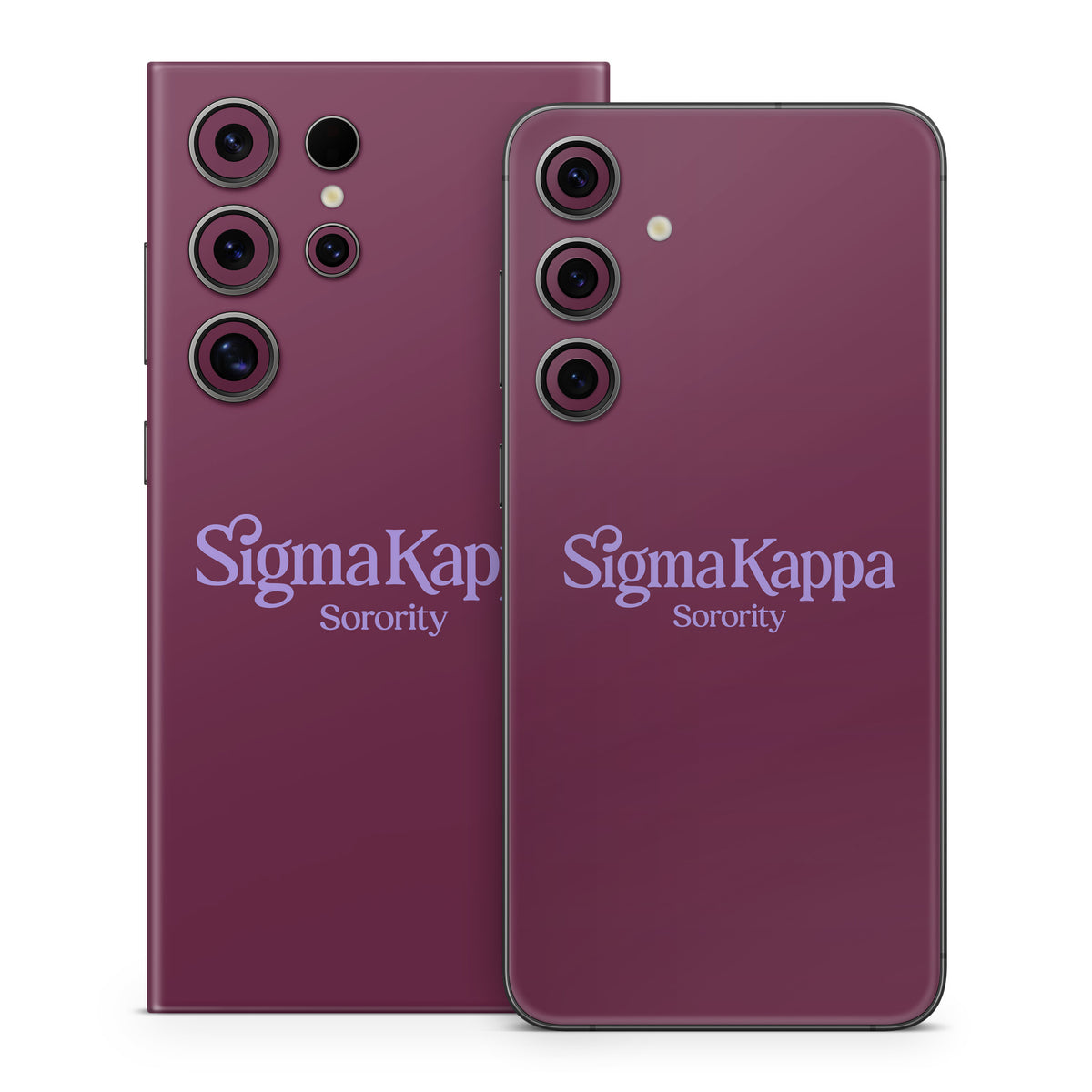Sigma Kappa Sorority Logo Legacy Lavender on Mary Maroon - Samsung Galaxy S24 Skin
