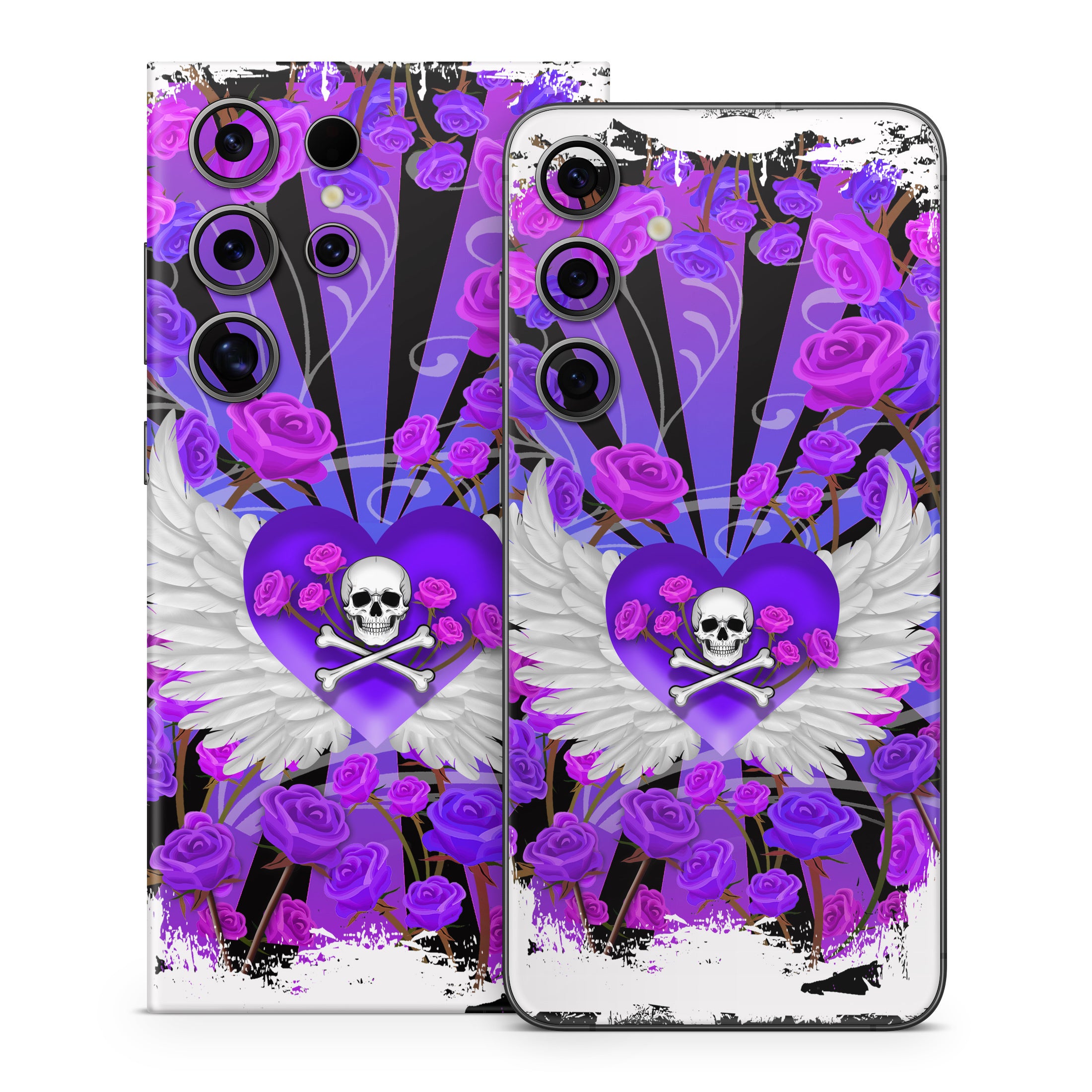 Skull and Roses - Samsung Galaxy S24 Skin