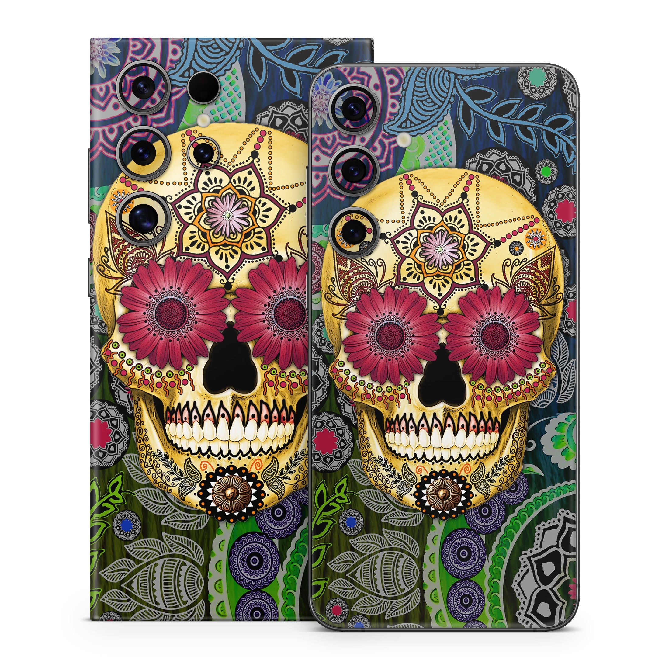 Sugar Skull Paisley - Samsung Galaxy S24 Skin